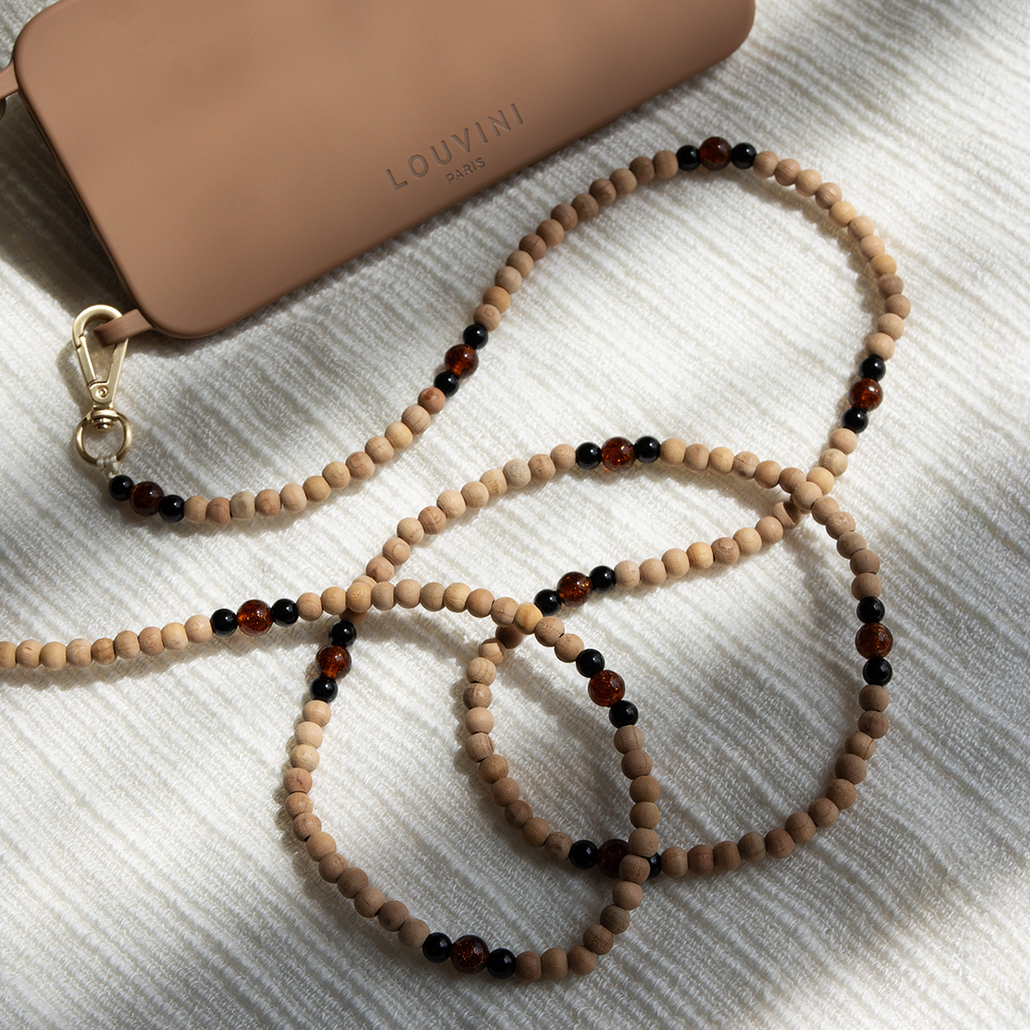 ARIELLE Black-Brown Sparkle Strap