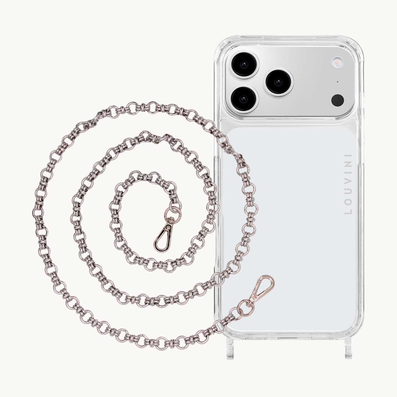 CHARLIE iPhone Case & BECKY Silver Chain
