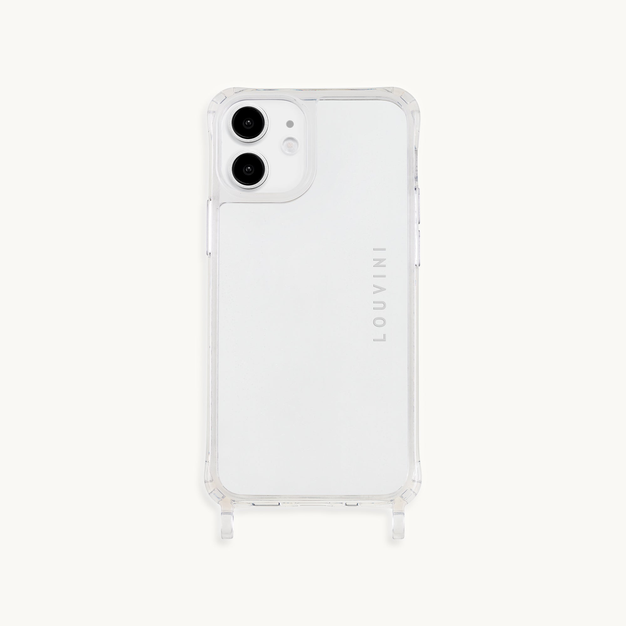 Coque iPhone transparente avec anneaux