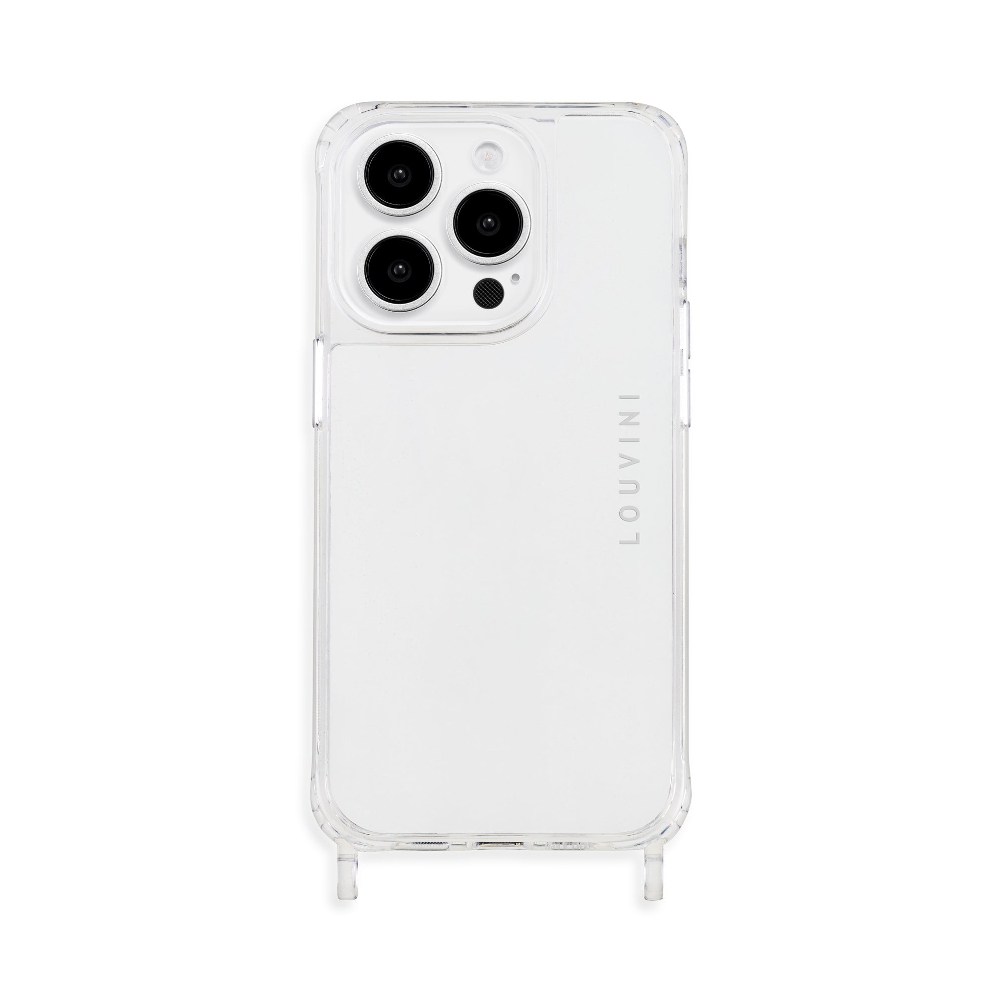 Coque iPhone transparente avec anneaux