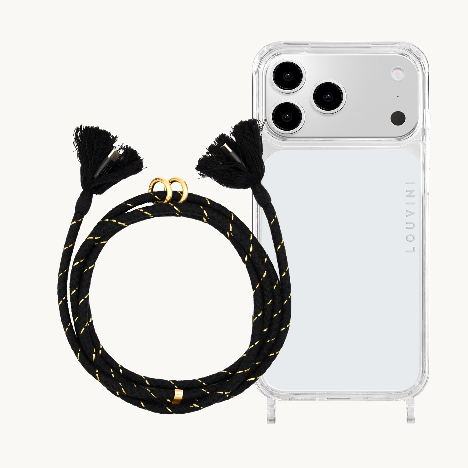 Charlie iPhone Case & Kaia USB-C Black Cord