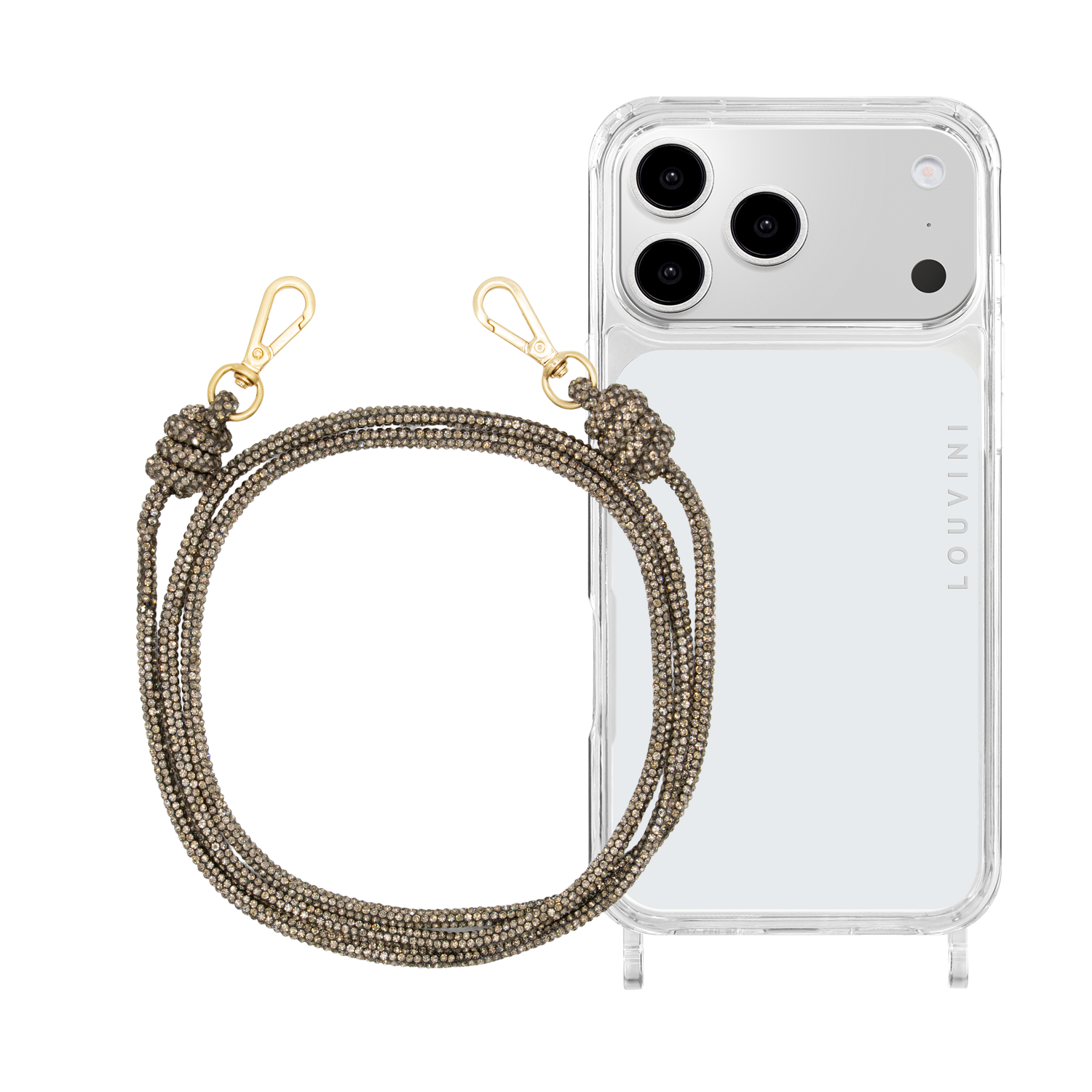 Transparent Iphone case & Anthracite Kim Cord
