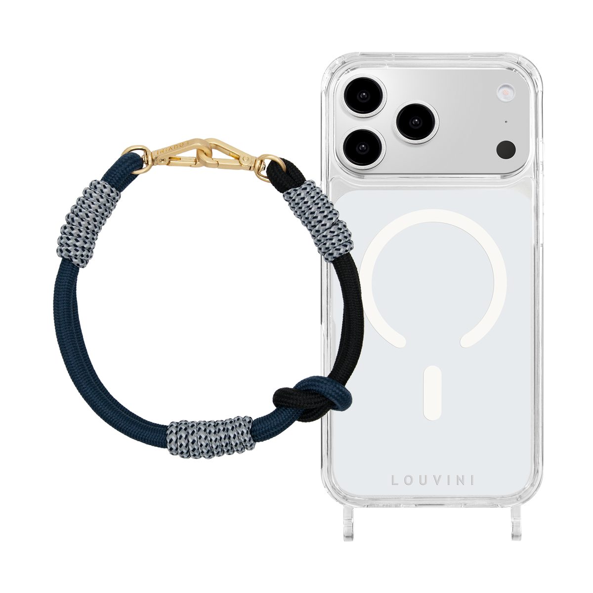 CHARLIE MagSafe iPhone Case & Bracelet PETIT TESSA Black Navy