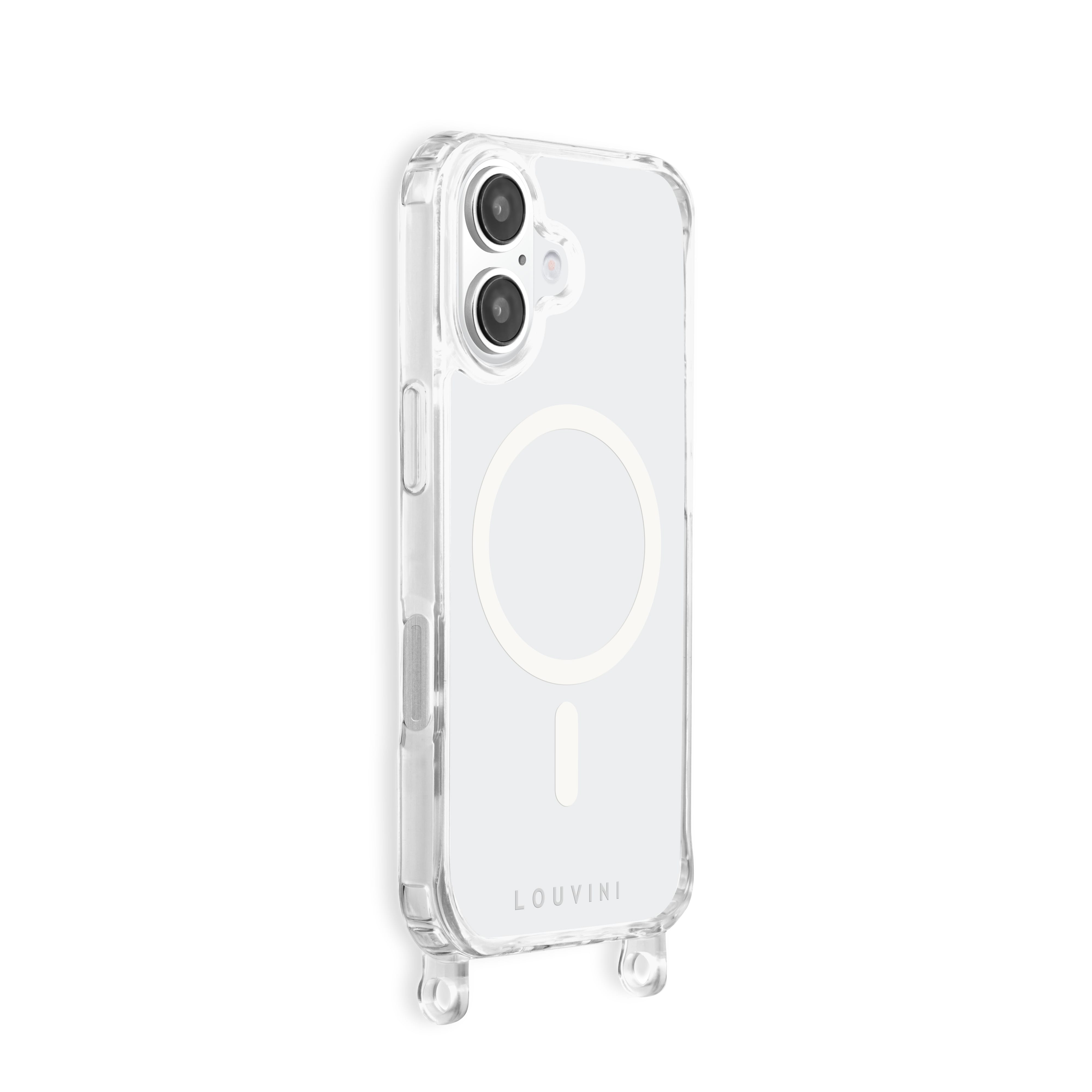 MagSafe iPhone case with loops Charlie - Transparent