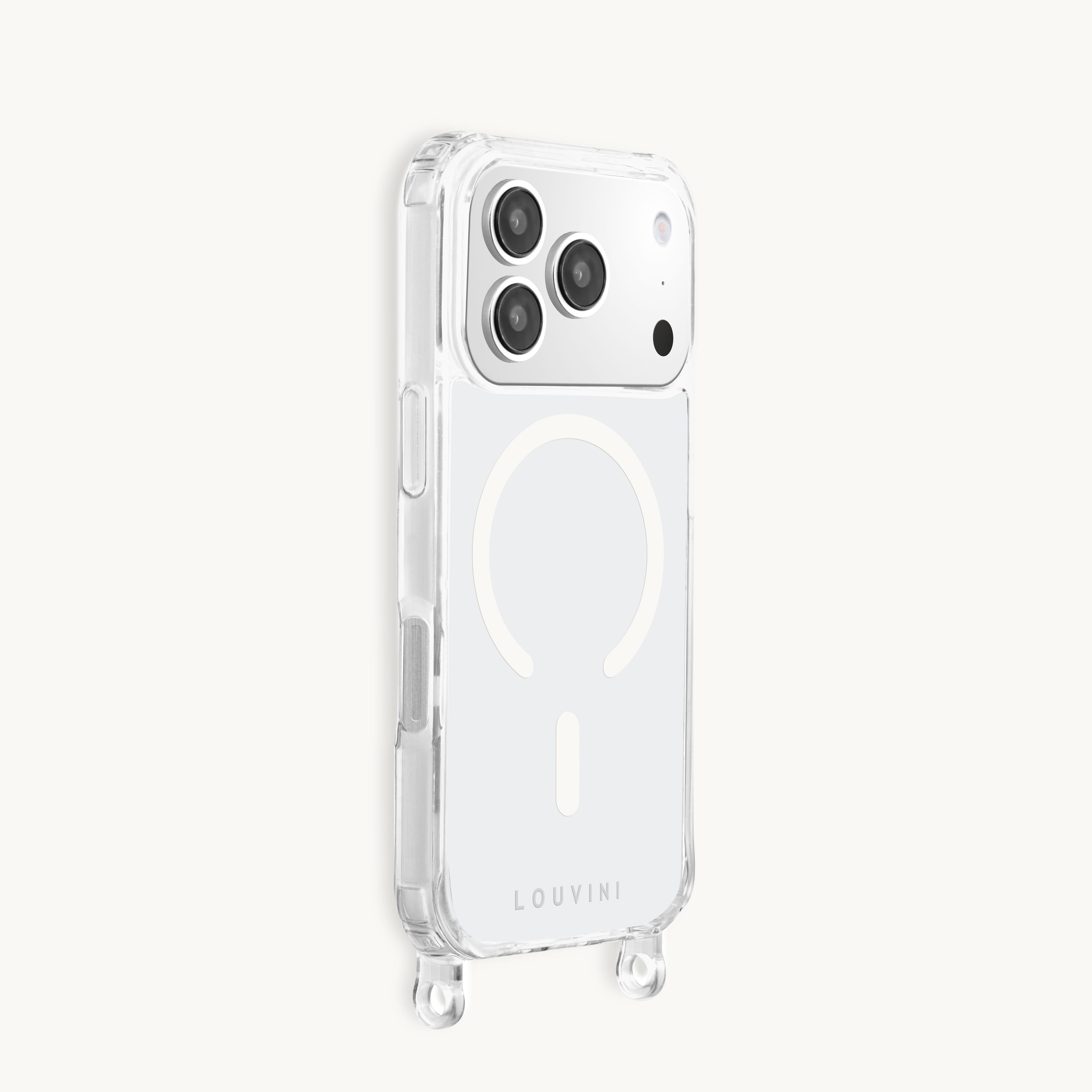MagSafe iPhone case with loops Charlie - Transparent