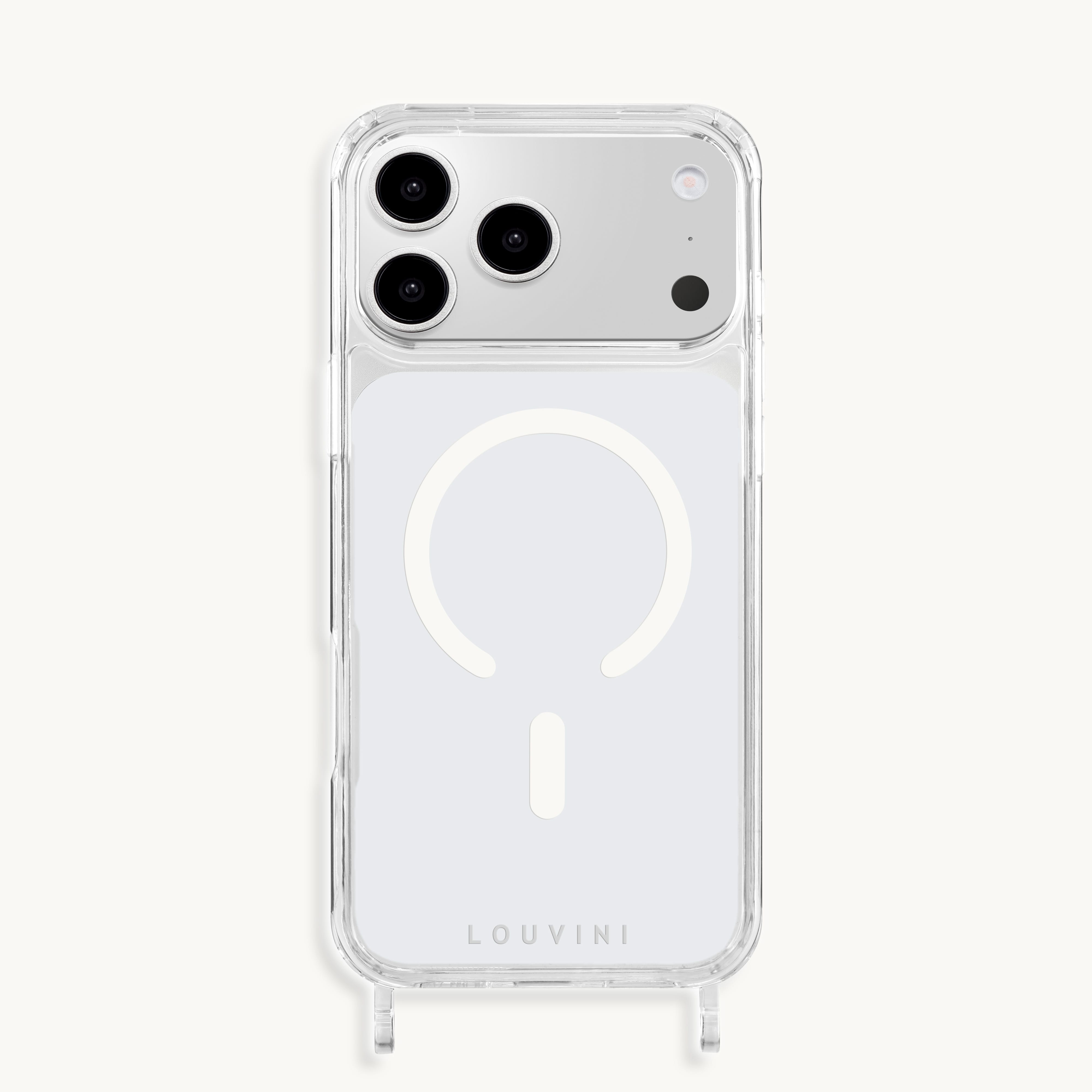MagSafe iPhone case with loops Charlie - Transparent