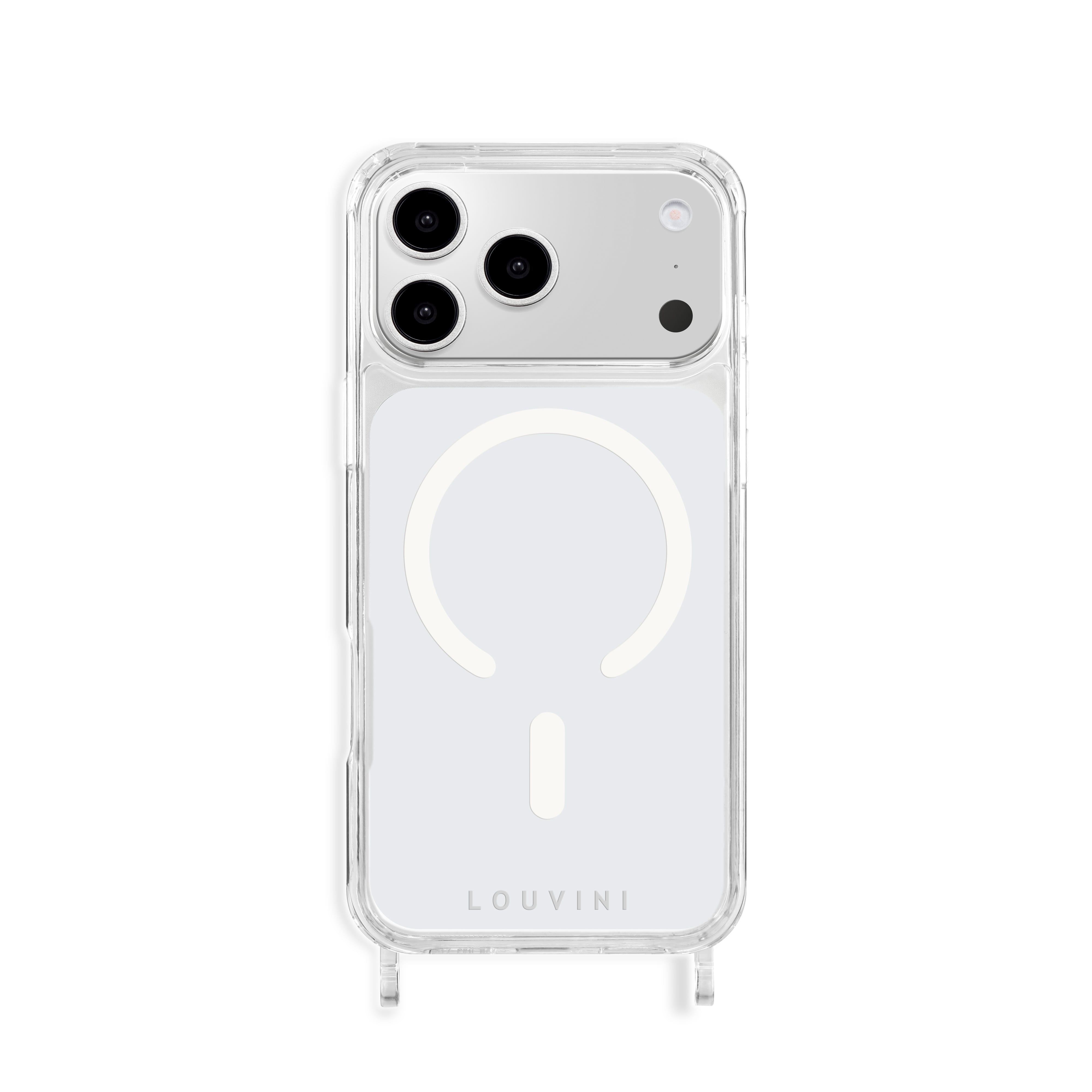 MagSafe iPhone case with loops Charlie - Transparent