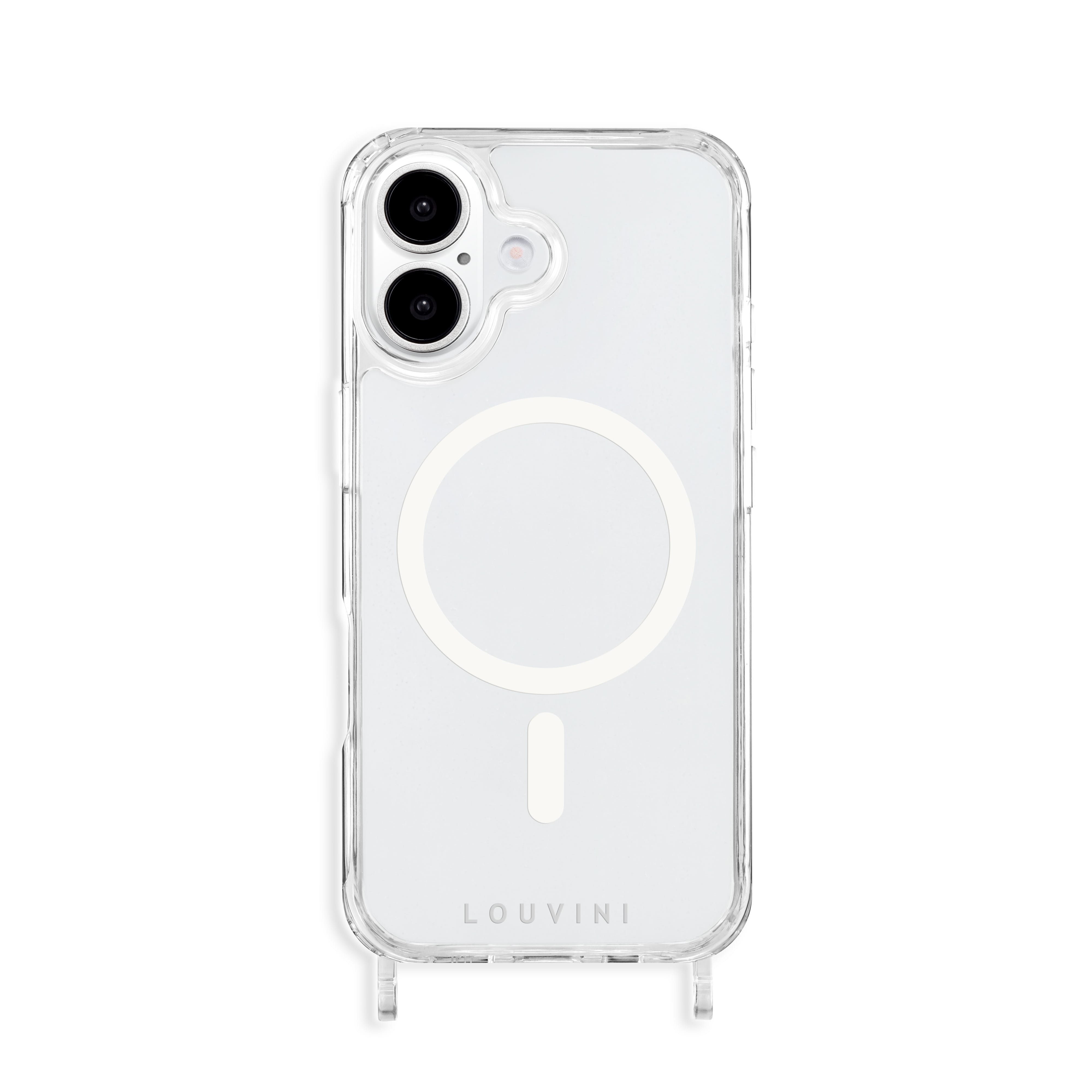 MagSafe iPhone case with loops Charlie - Transparent