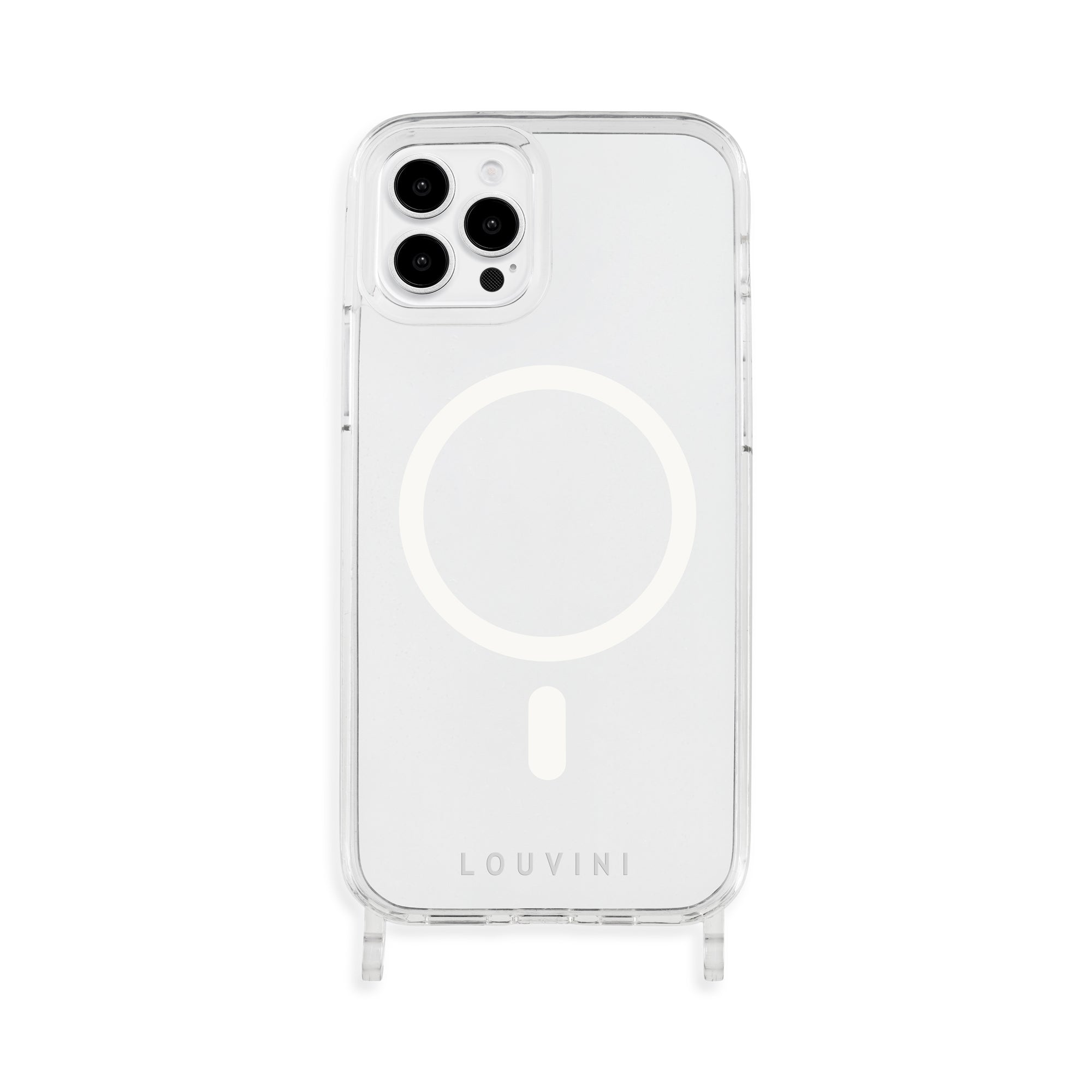 Coque iPhone MagSafe transparente avec anneaux