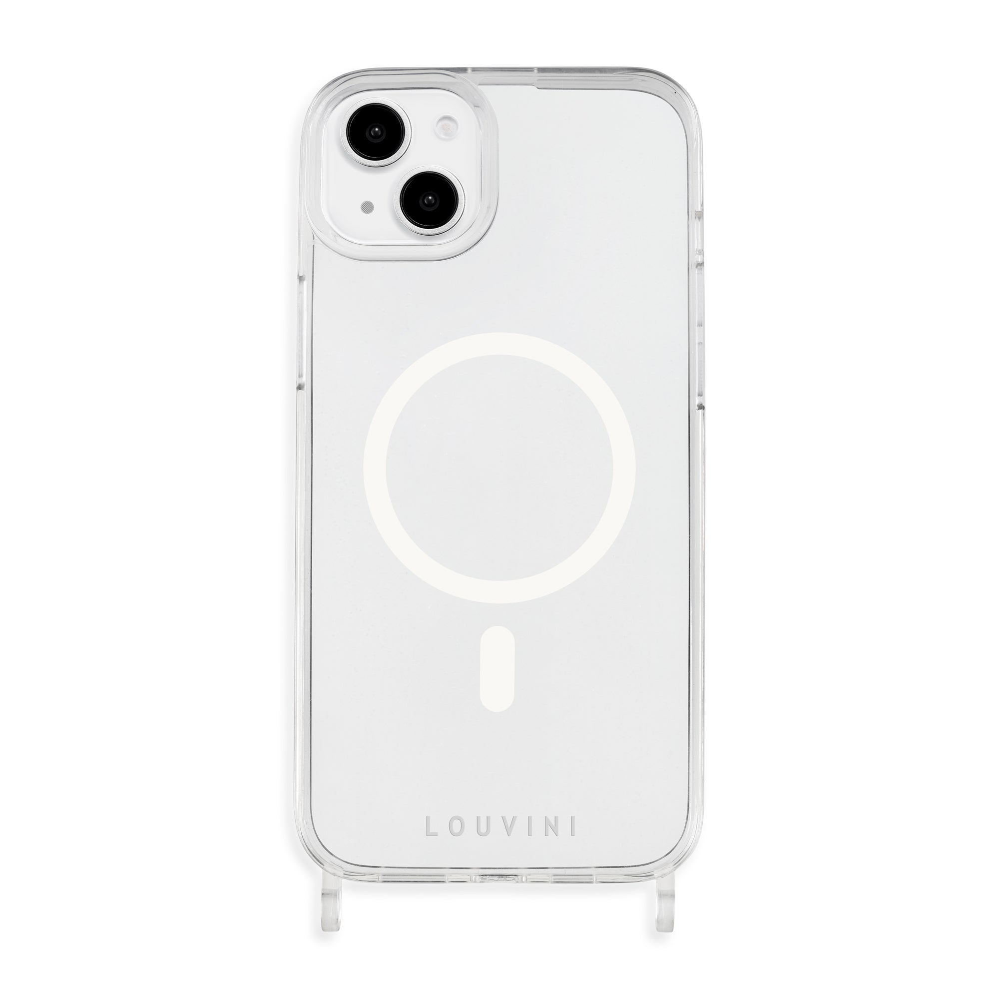 Coque iPhone MagSafe transparente avec anneaux