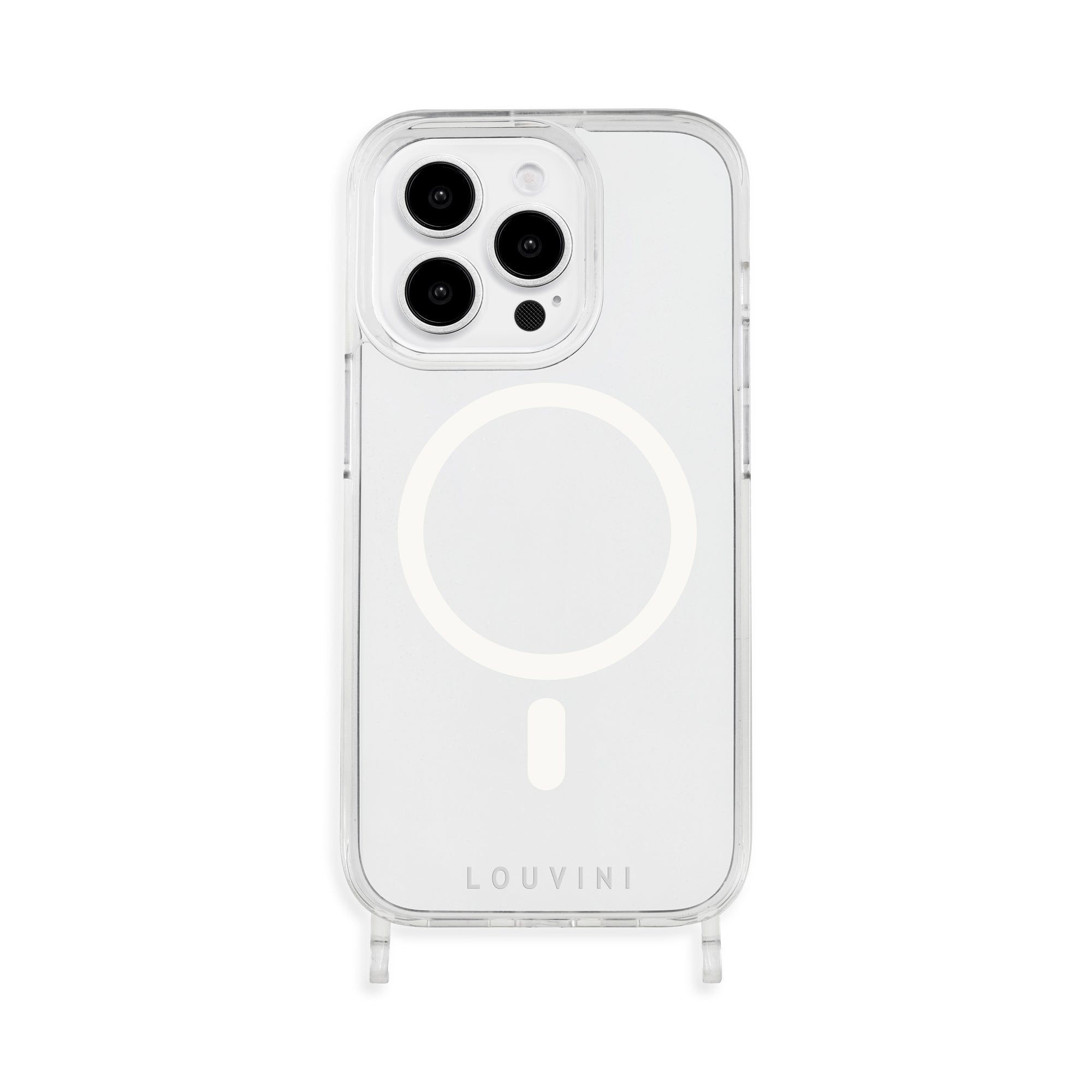 Coque iPhone MagSafe transparente avec anneaux