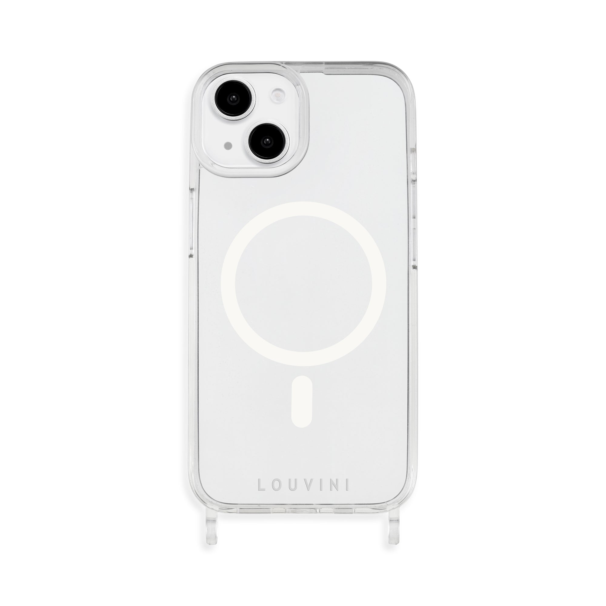 Coque iPhone MagSafe transparente avec anneaux