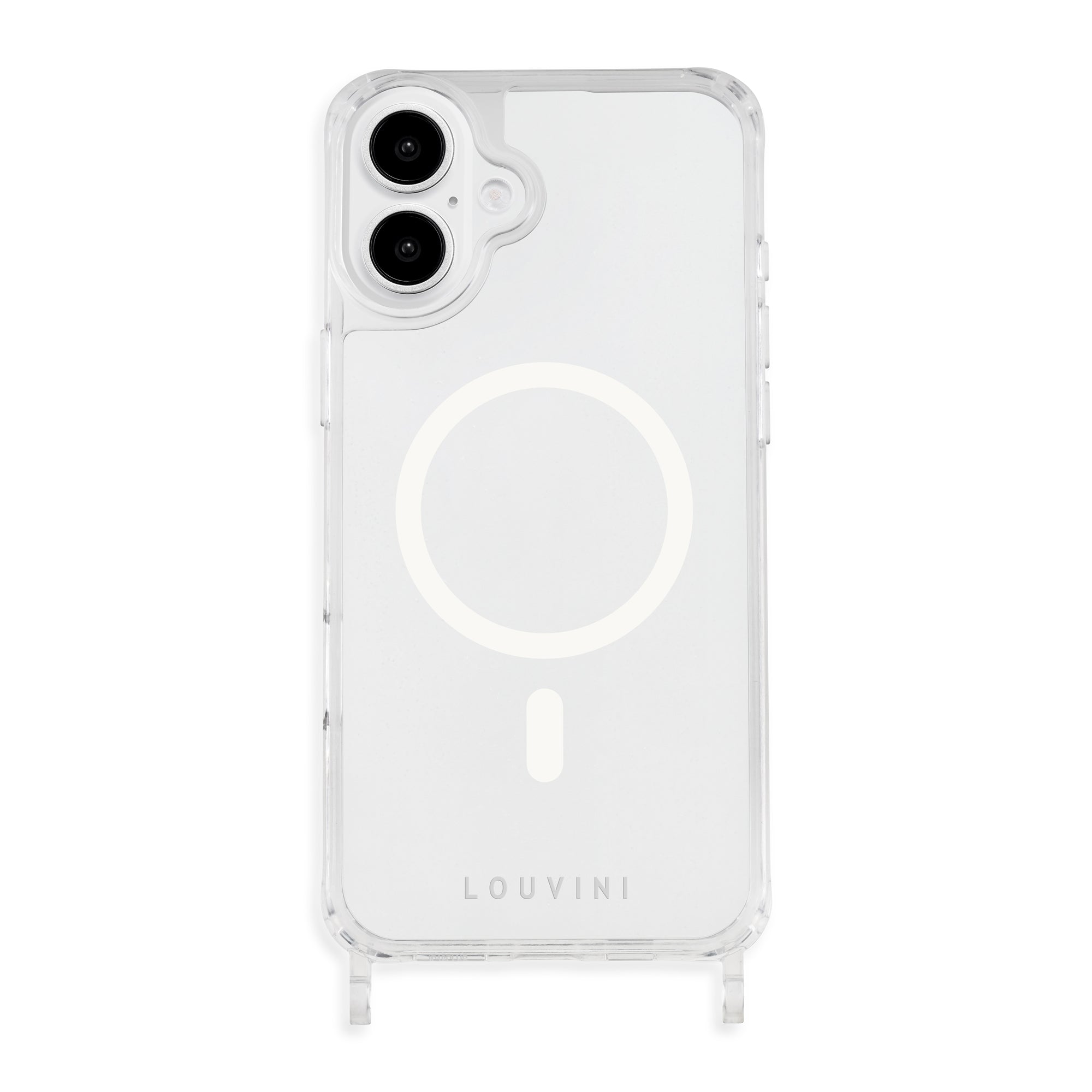 Coque iPhone MagSafe transparente avec anneaux