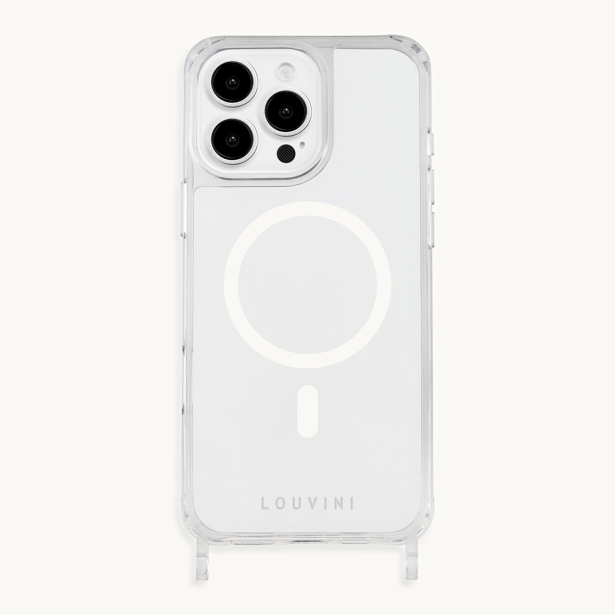Coque iPhone MagSafe transparente avec anneaux