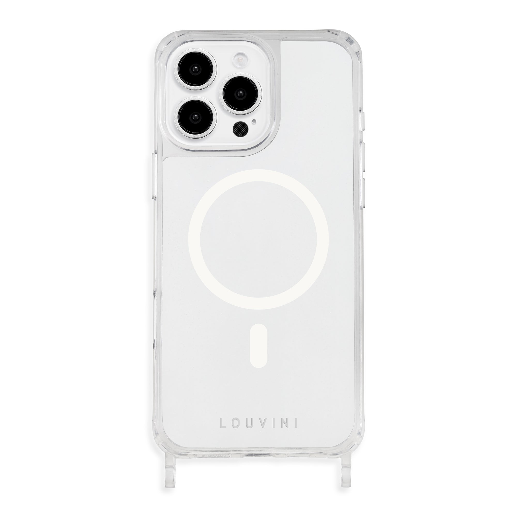 Coque iPhone MagSafe transparente avec anneaux