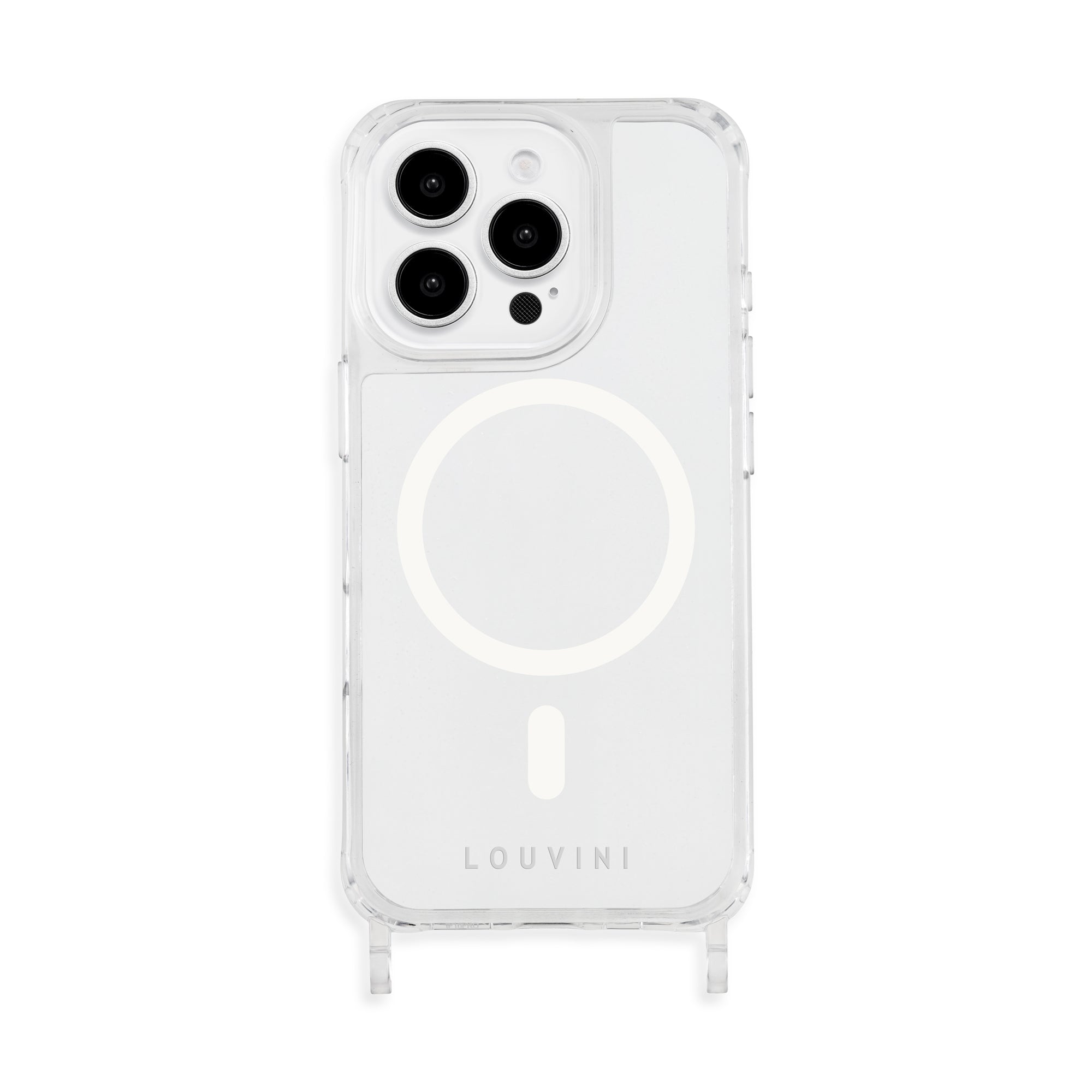 Coque iPhone MagSafe transparente avec anneaux