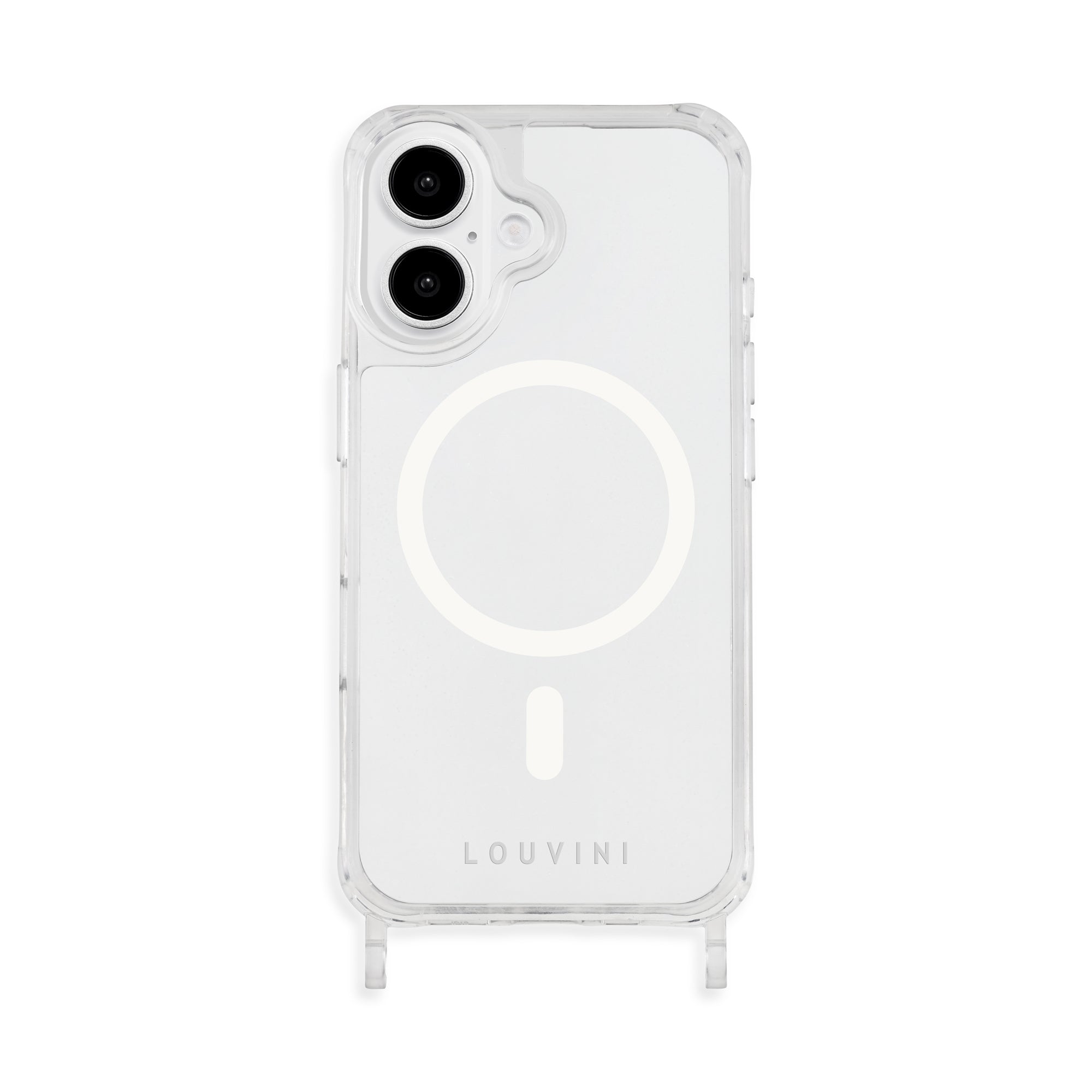 Coque iPhone MagSafe transparente avec anneaux