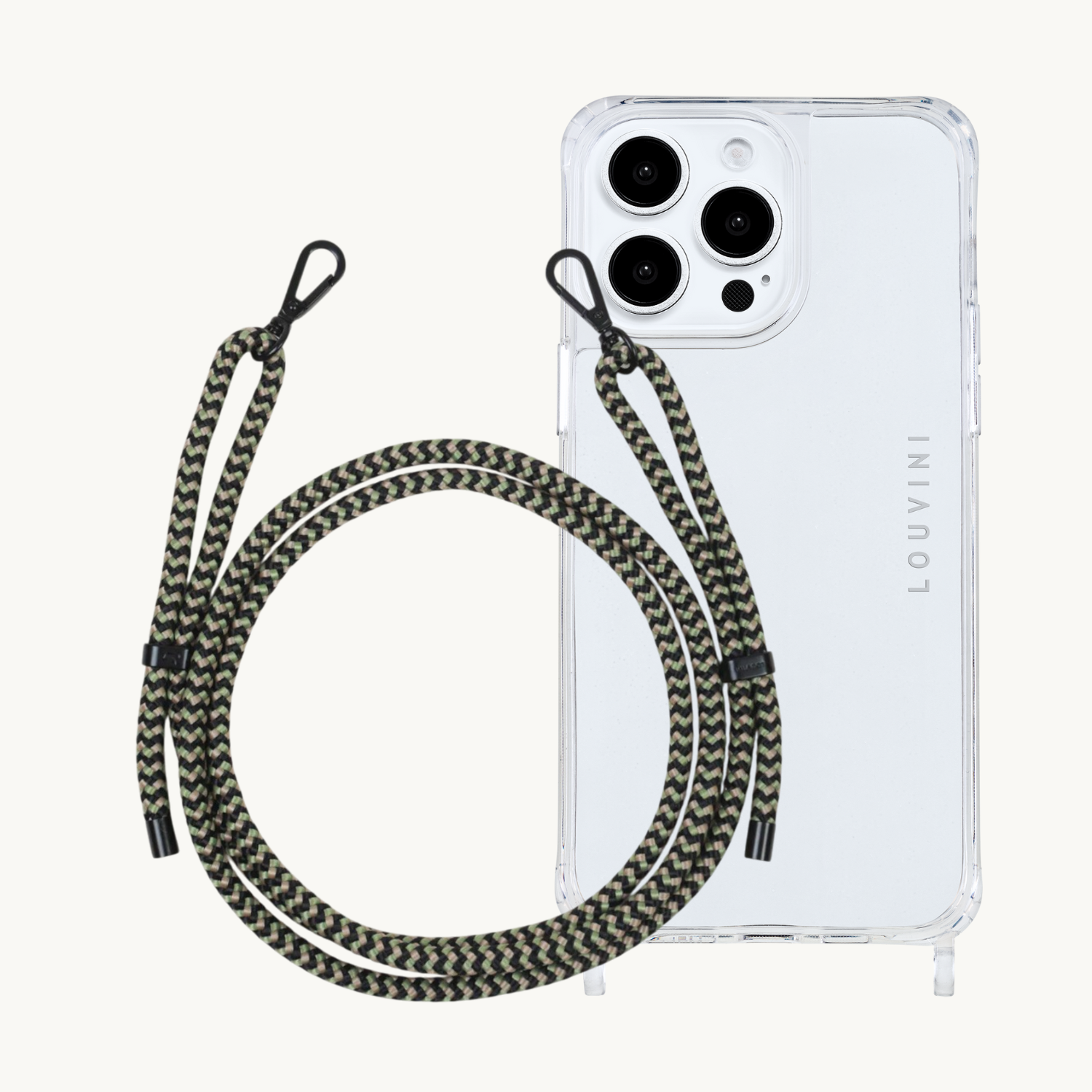 ensemble coque iPhone et cordon de téléphone tressé