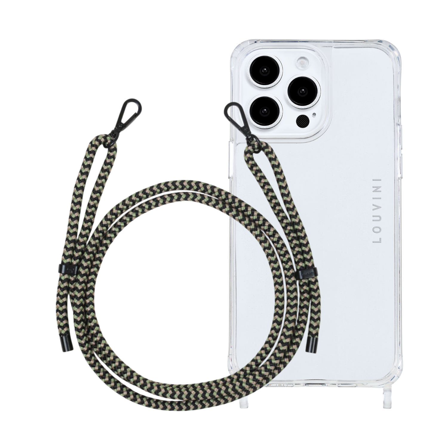 ensemble coque iPhone et cordon de téléphone tressé