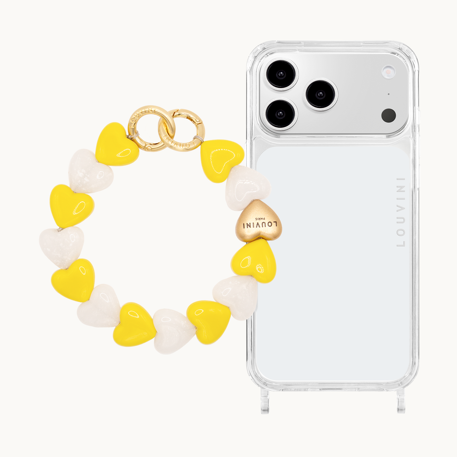 CHARLIE iPhone Case & PETIT CUORE Yellow White