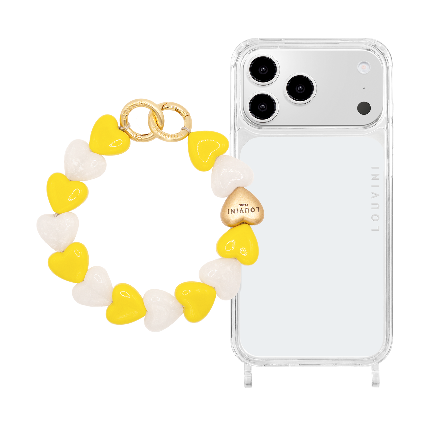 CHARLIE iPhone Case & PETIT CUORE Yellow White