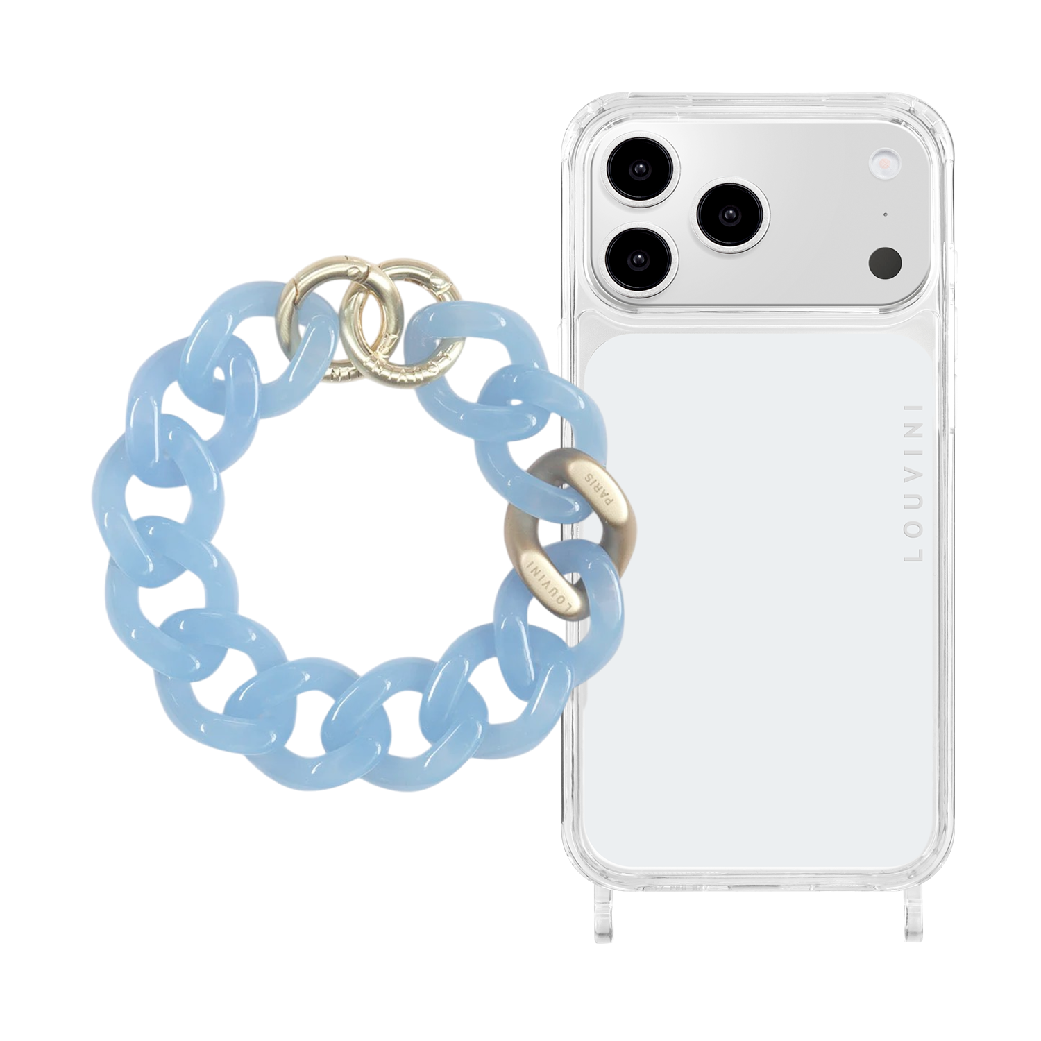 Charlie iPhone Case & Petit Zoe Blue Chain