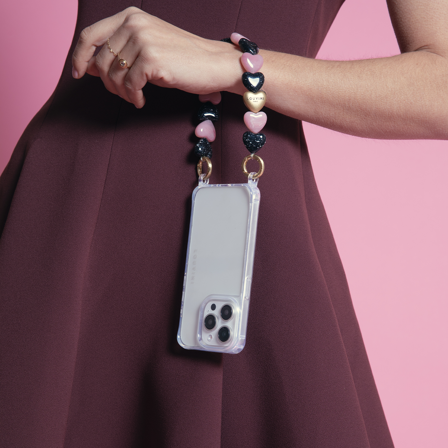 Charlie iPhone Case with loops - Transparent