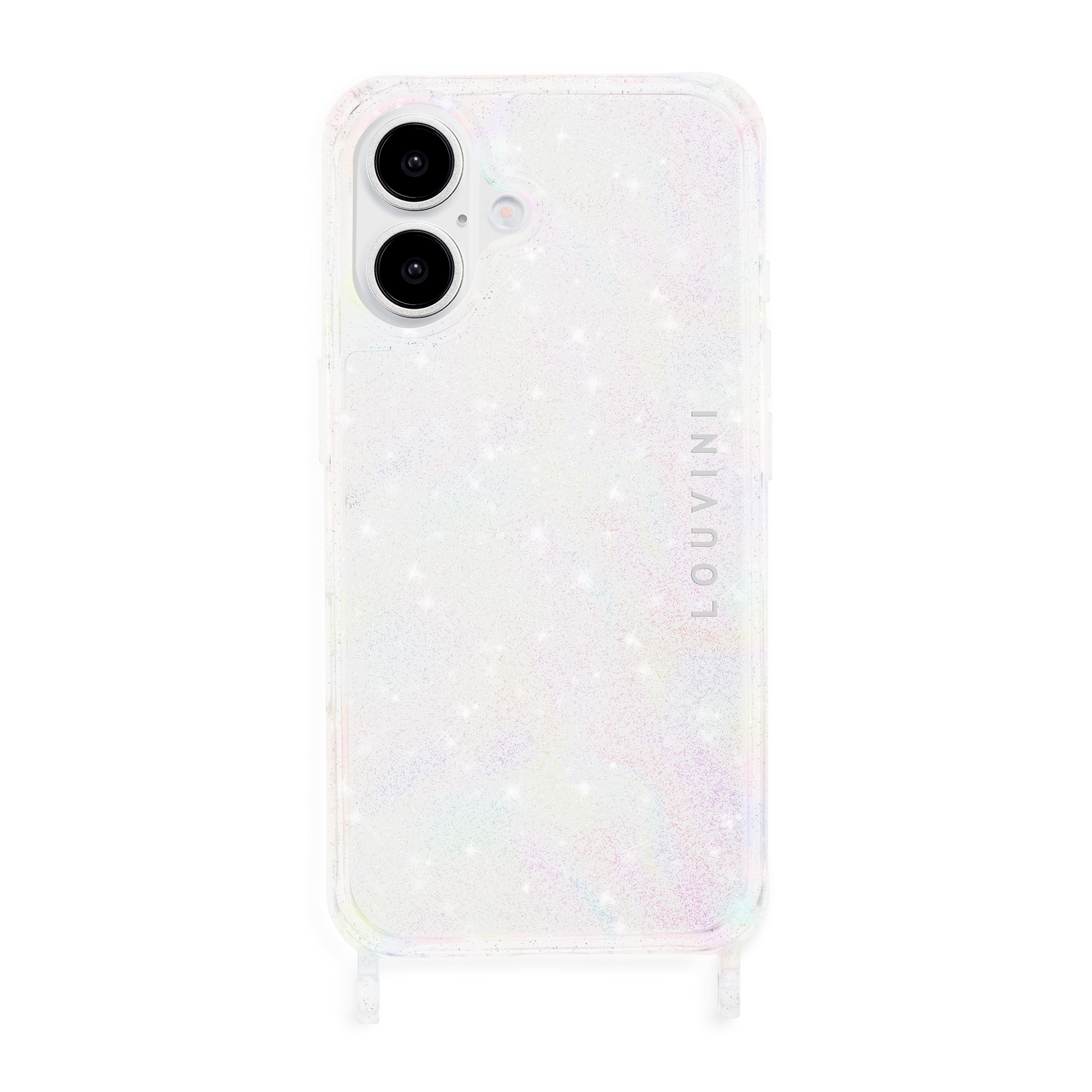 Clear iPhone Case with loops CHARLIE - Sparkle