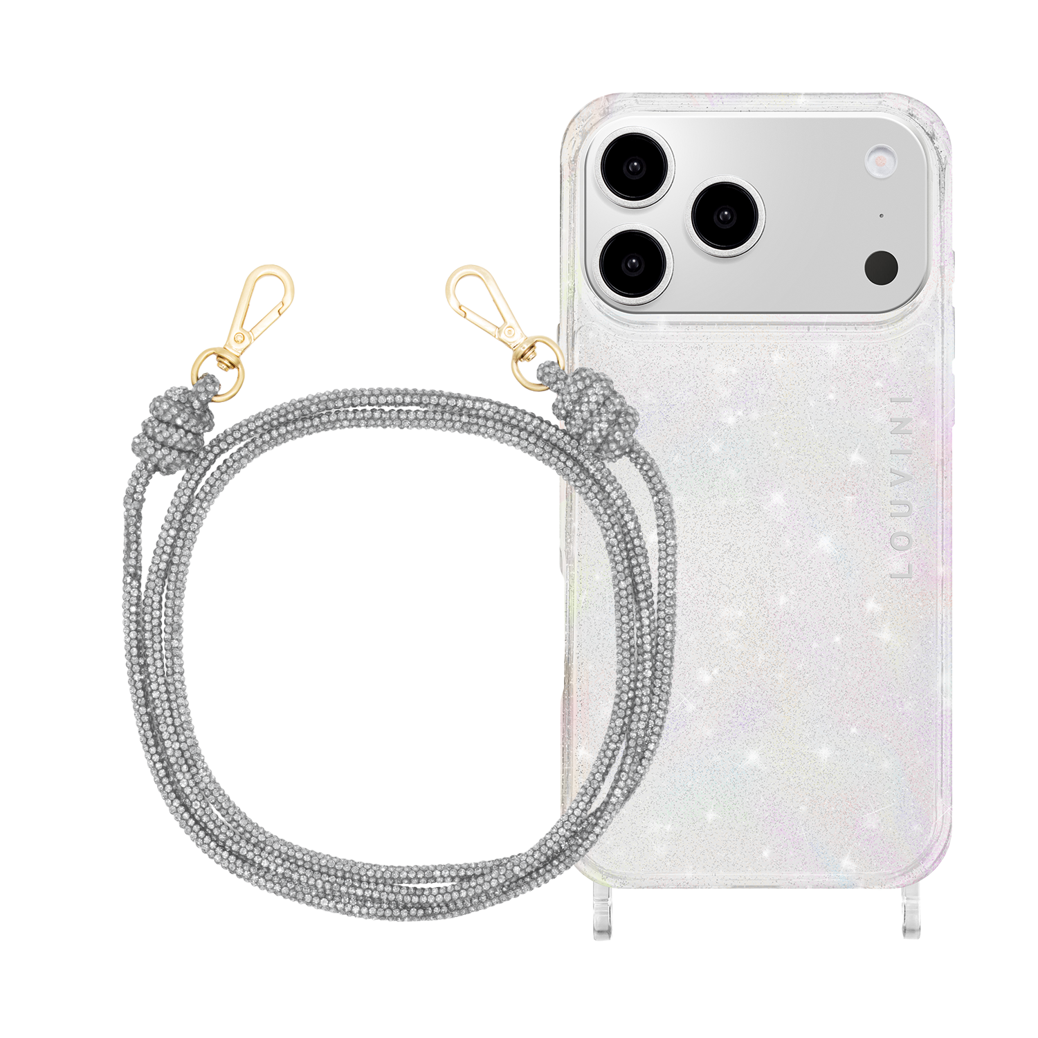 CHARLIE Sparkle Iphone case & Silver KIM Cord