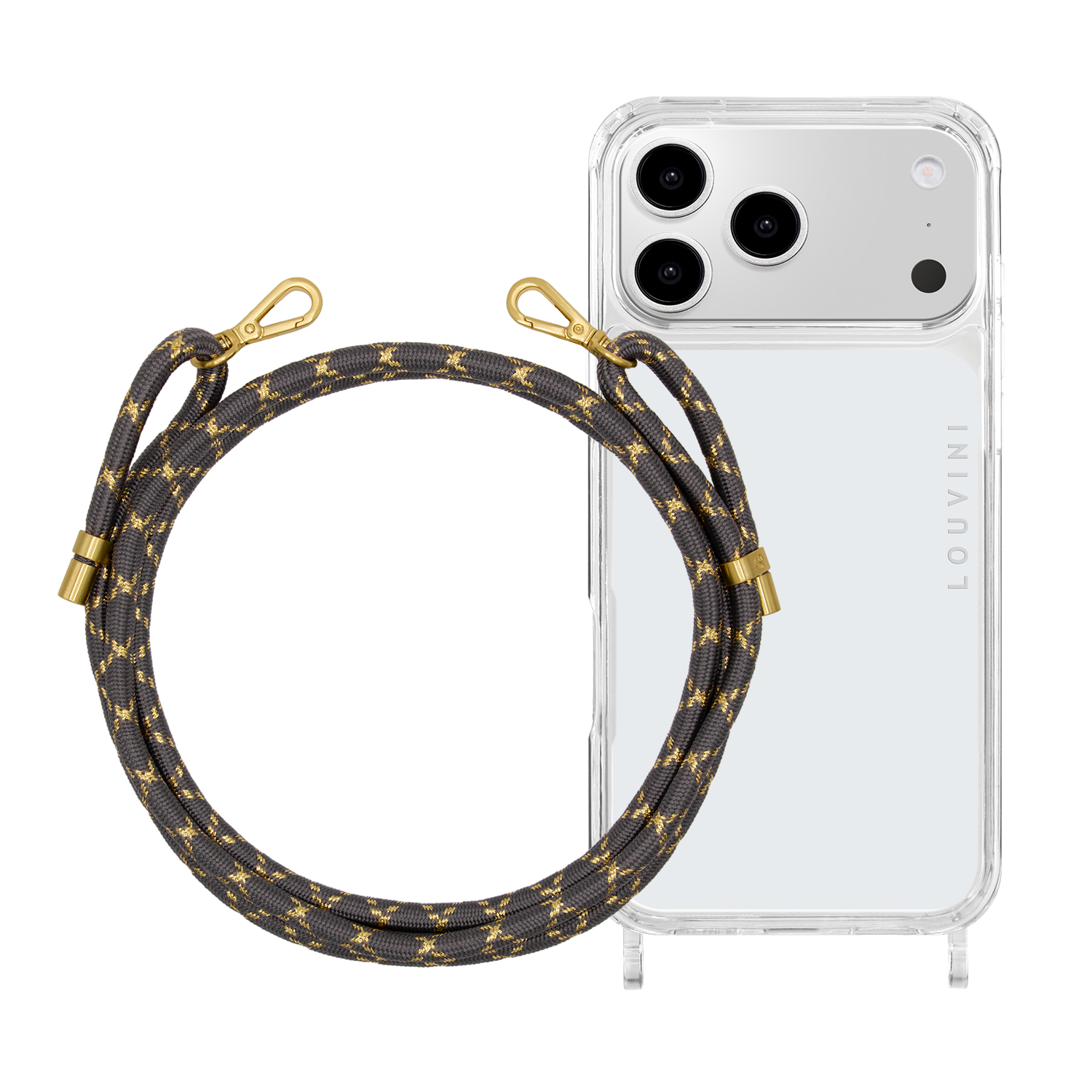 CHARLIE iPhone Case & TESSA Grey-gold Cord