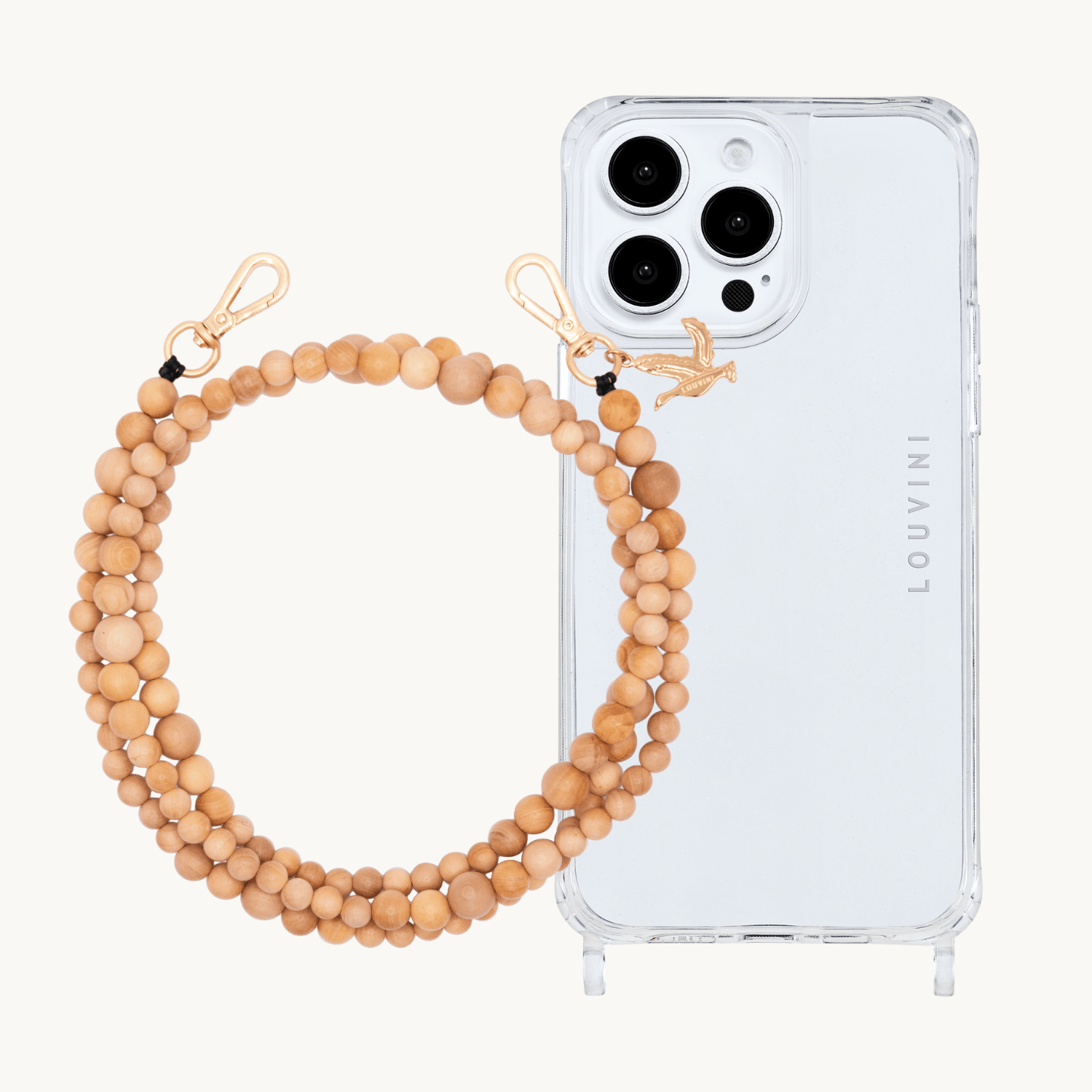 CHARLIE iPhone case & ARIELLE Natural strap