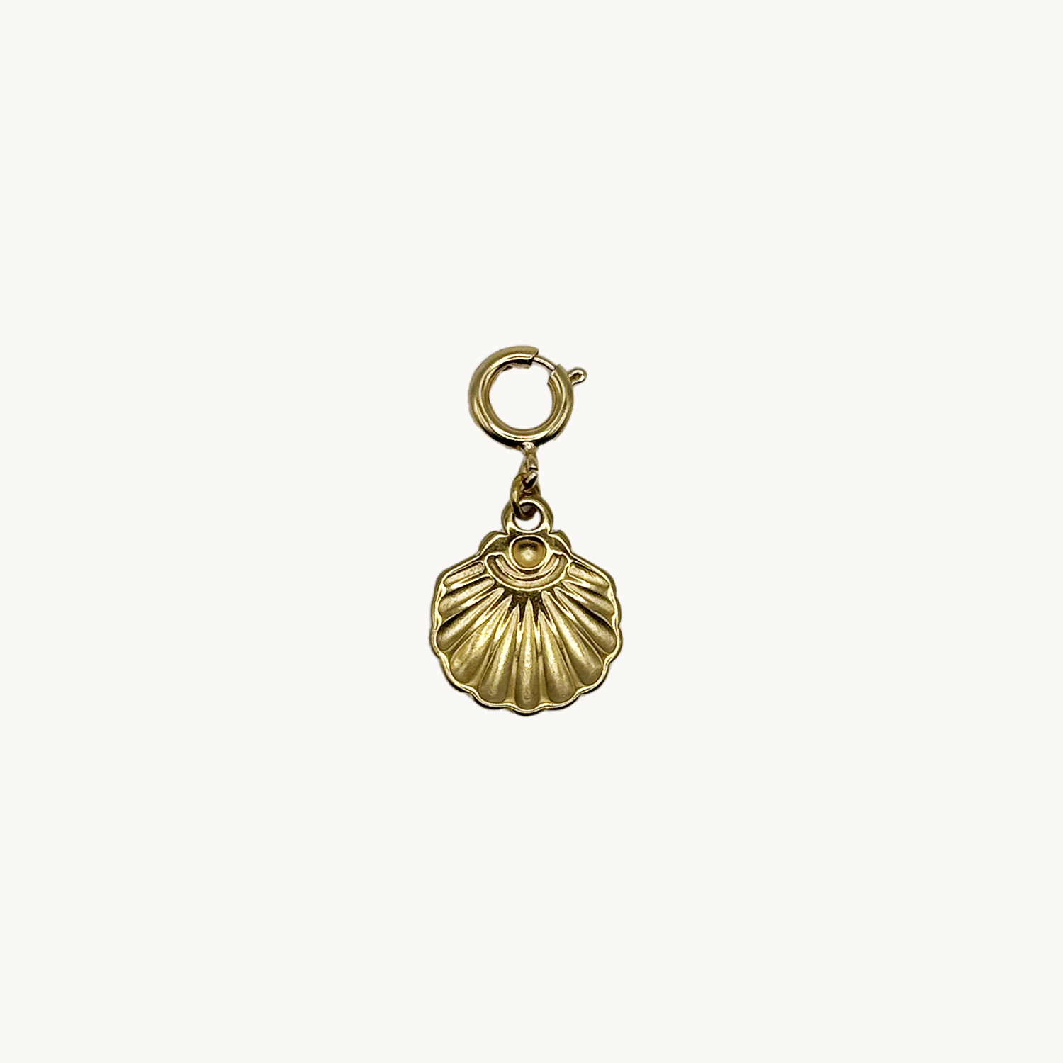 Charm Coquillage Dos Dore