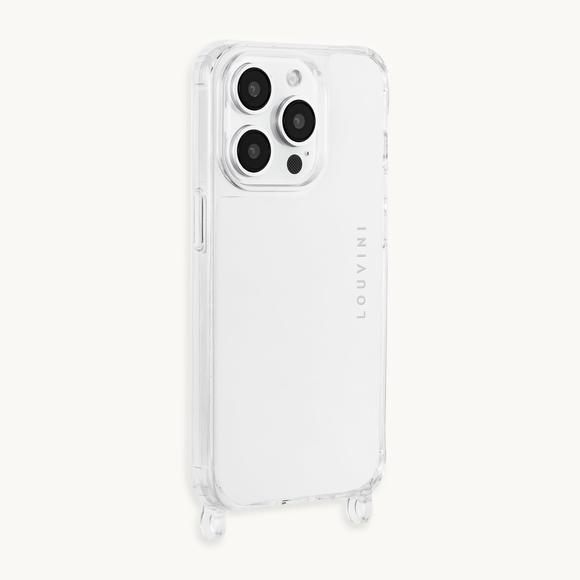 Coque iPhone transparente avec anneaux