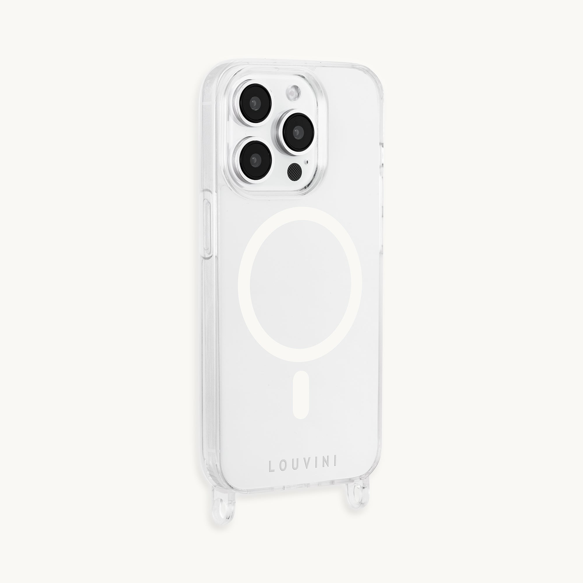 Coque iPhone MagSafe transparente avec anneaux