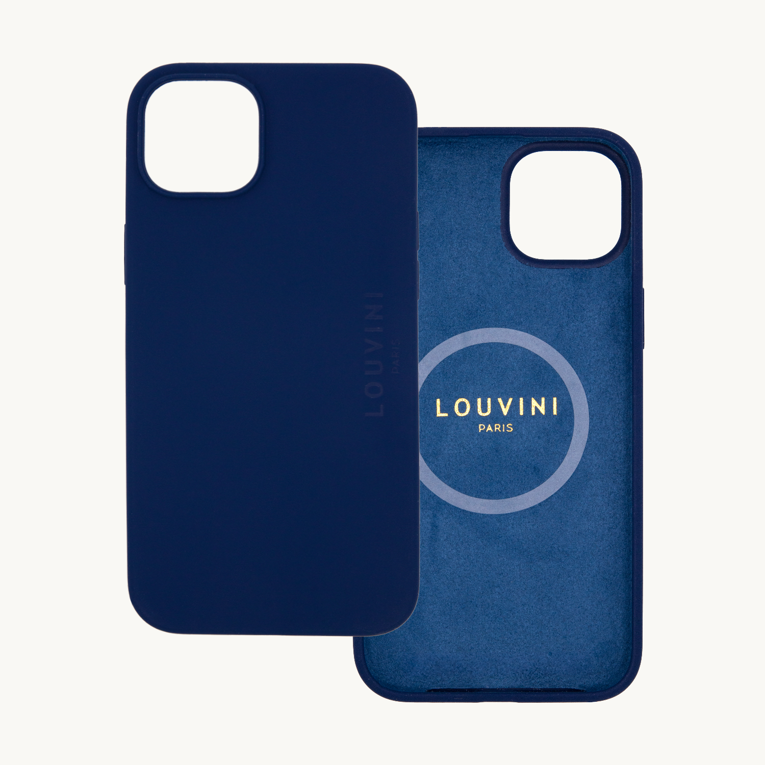 COQUE IPHONE MAGSAFE SILICONE LEO MARINE double 14 PLUS