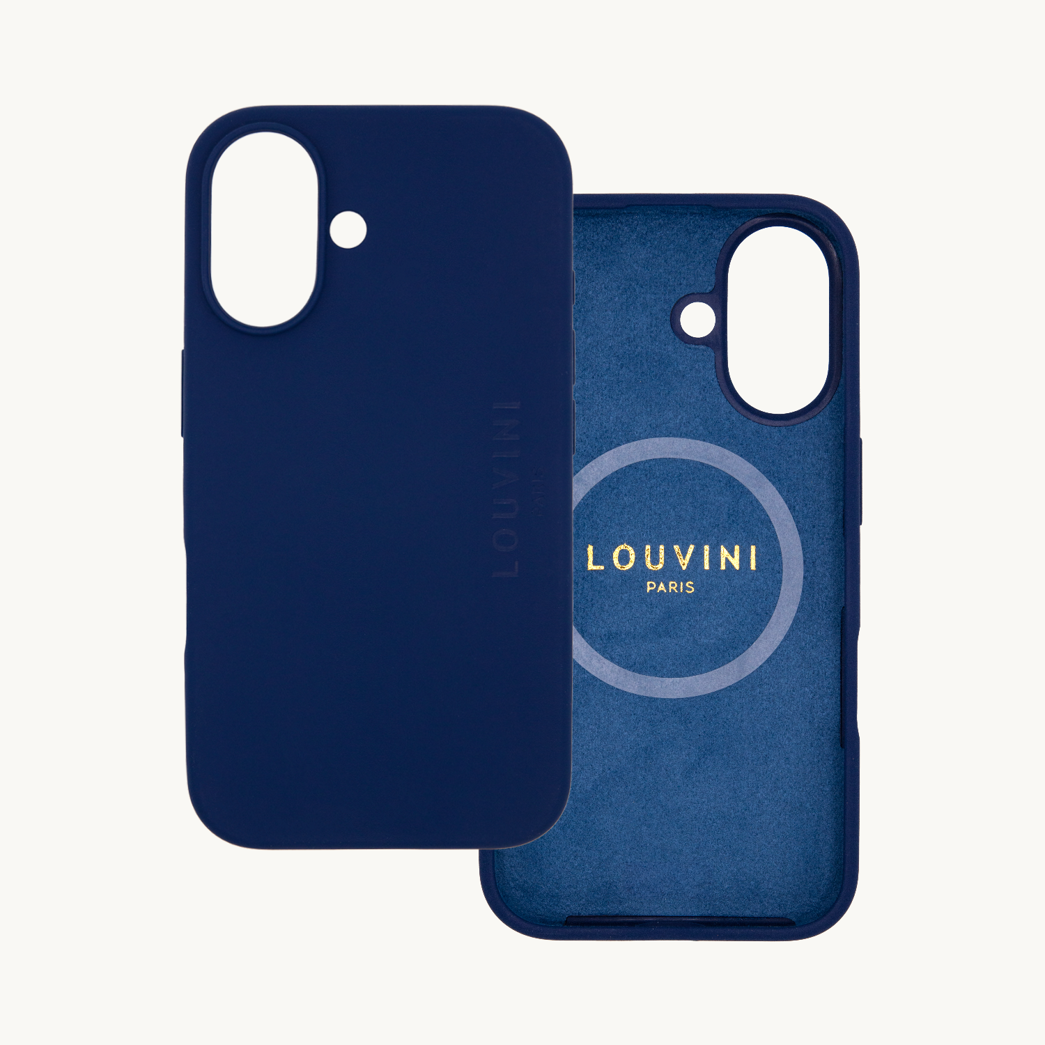 COQUE IPHONE MAGSAFE SILICONE LEO MARINE 16 double