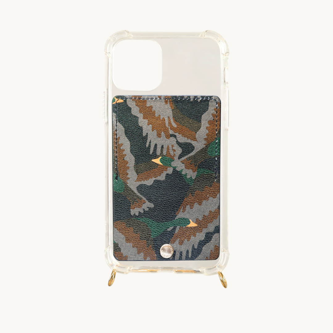 Coque de téléphone portable en cuir avec pochette pour carte avec MagSafe