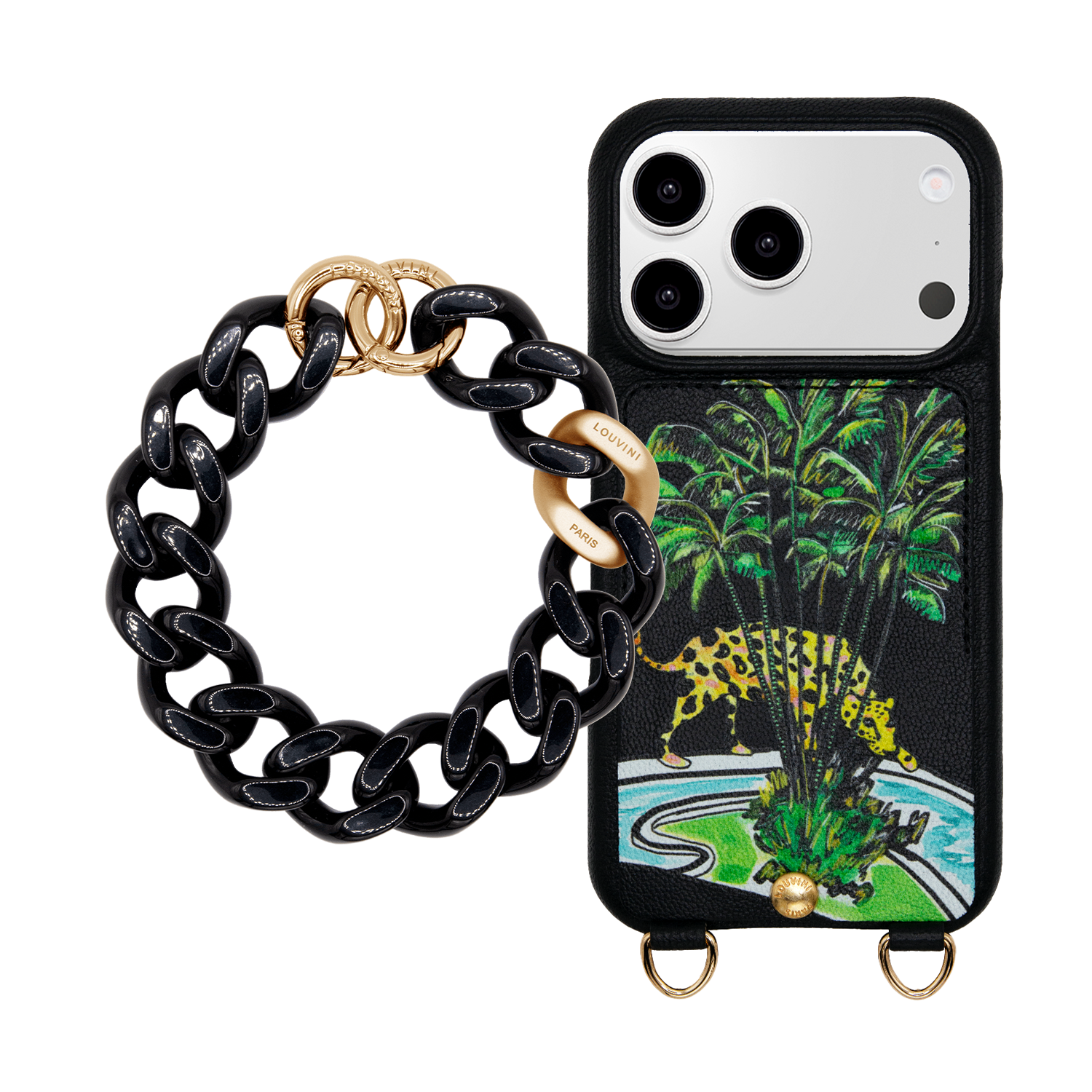 LOU x Filipe Jardim Black Case & PETIT ZOE Black Chain