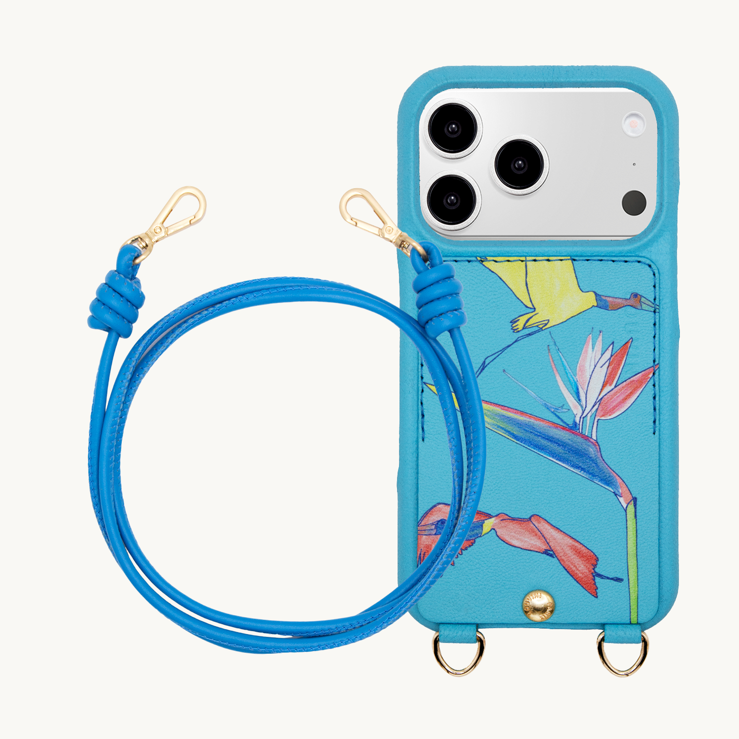 iPhone case LOU x FILIPE JARDIM Turquoise & KATE Azur cord