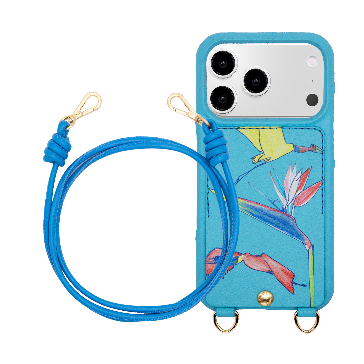 iPhone case LOU x FILIPE JARDIM Turquoise & KATE Azur cord