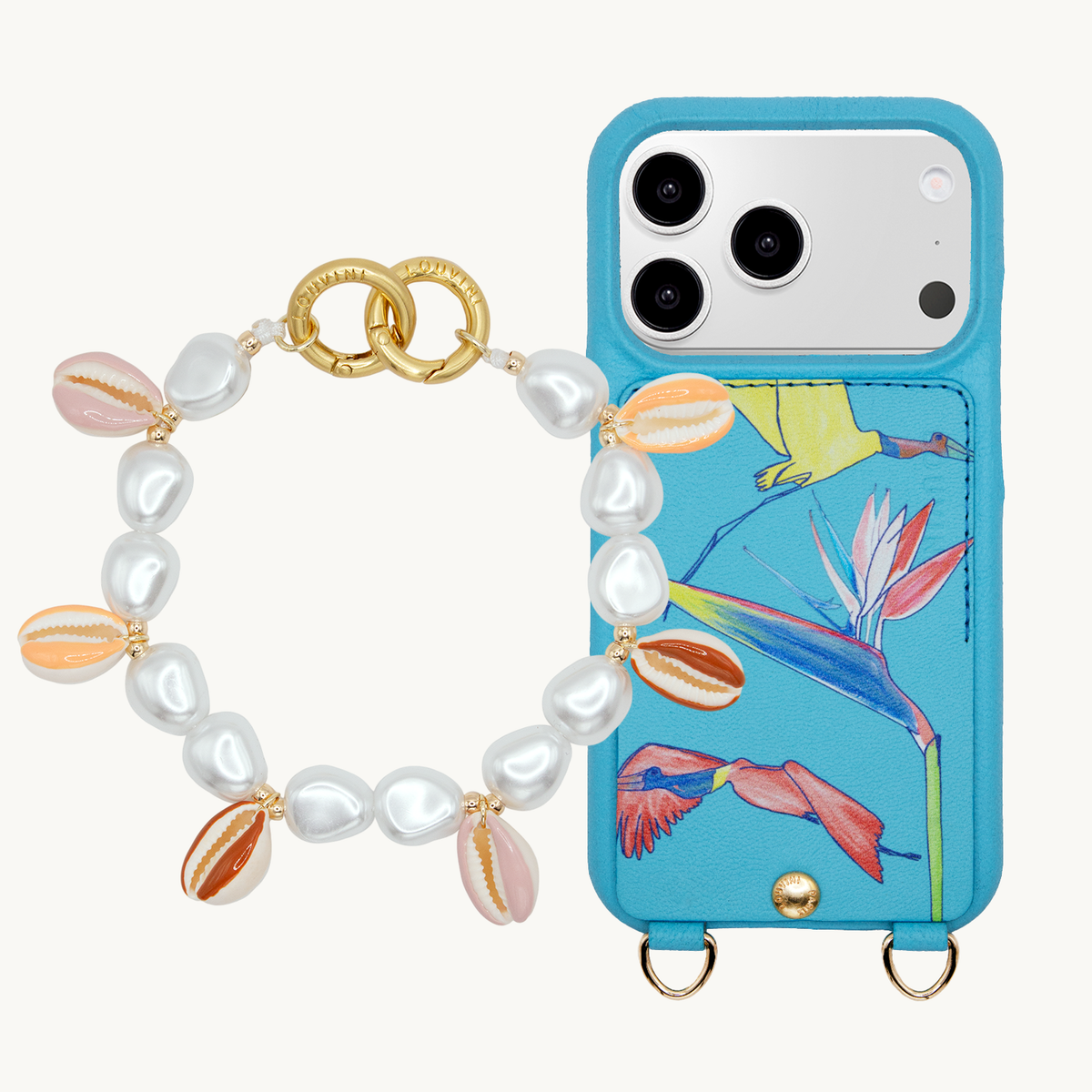 LOU x FILIPE JARDIM Turquoise iPhone Case & Bracelet PETIT GAIA Sunrise