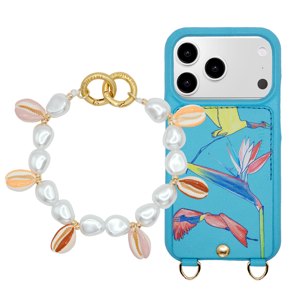 LOU x FILIPE JARDIM Turquoise iPhone Case & Bracelet PETIT GAIA Sunrise