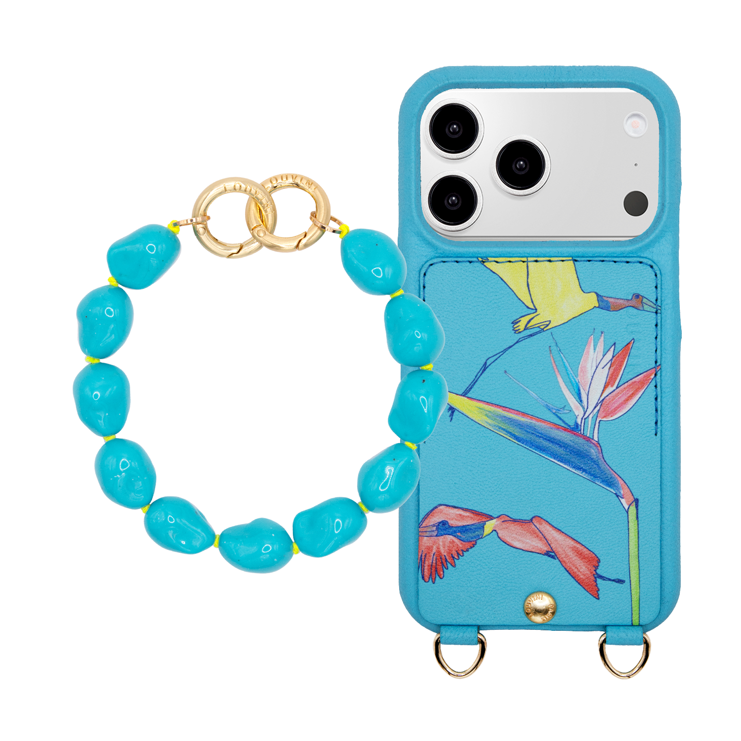 iPhone case LOU x FILIPE JARDIM Turquoise & ROMY Bracelet Turquoise