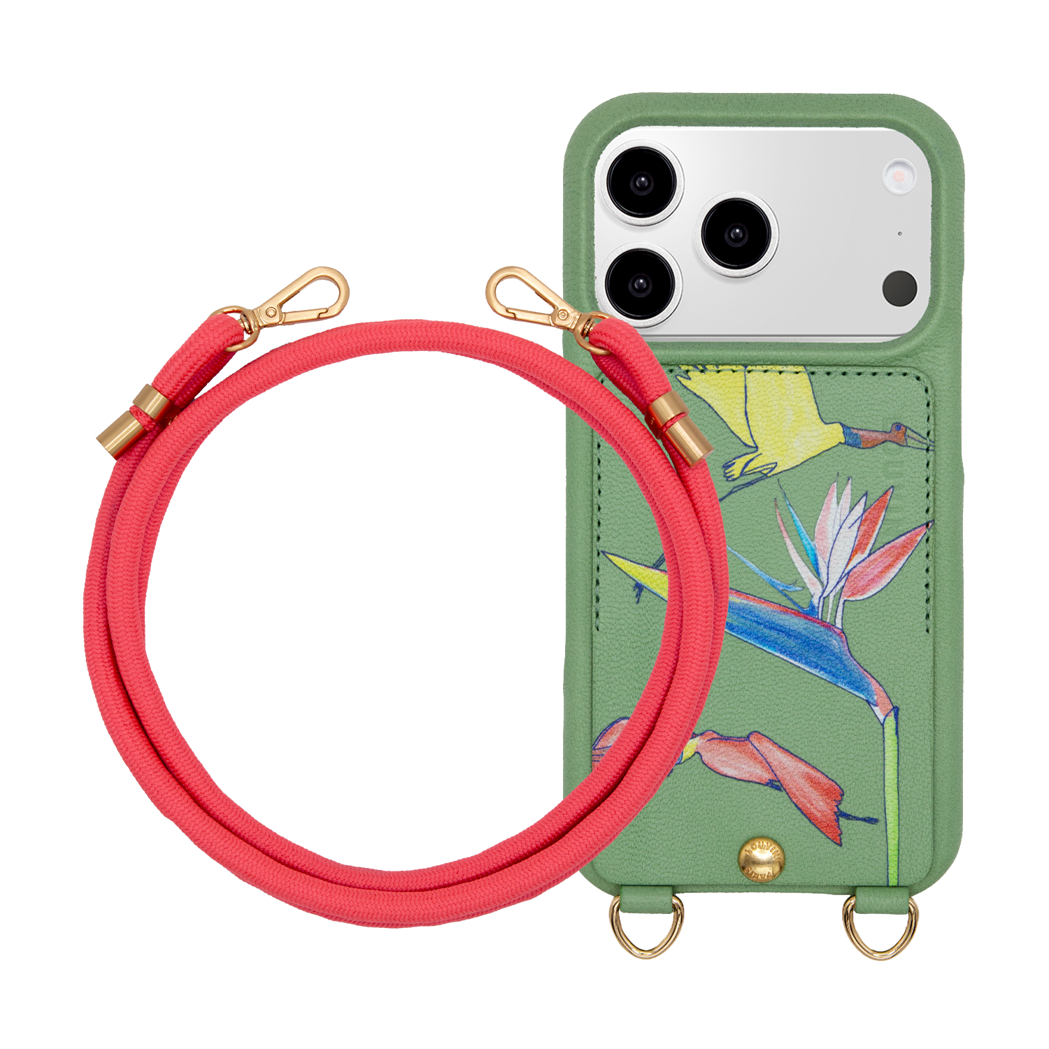 iPhone Case LOU x FILIPE JARDIM Khaki & TESSA POP Pink Cord