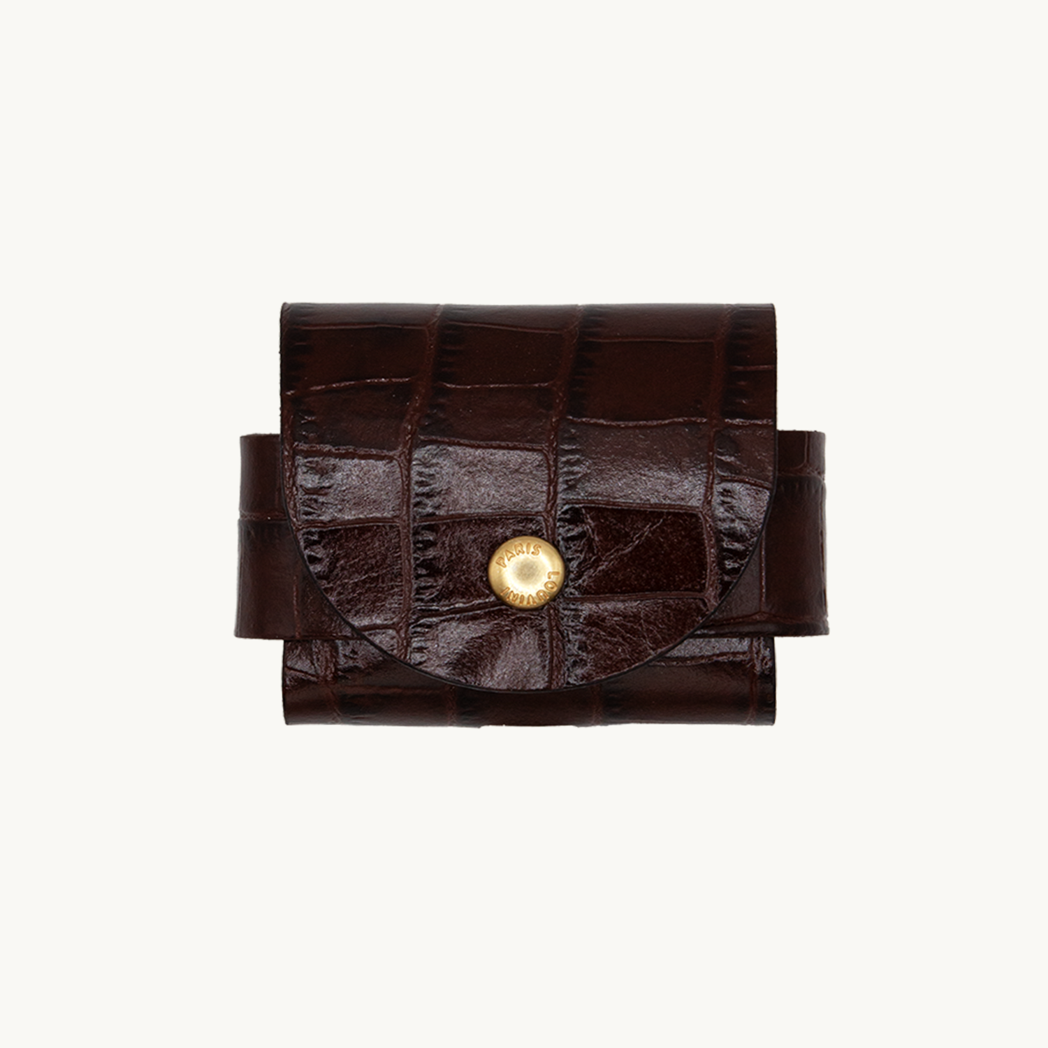 JOE AirPods Case - Brown Crocodile