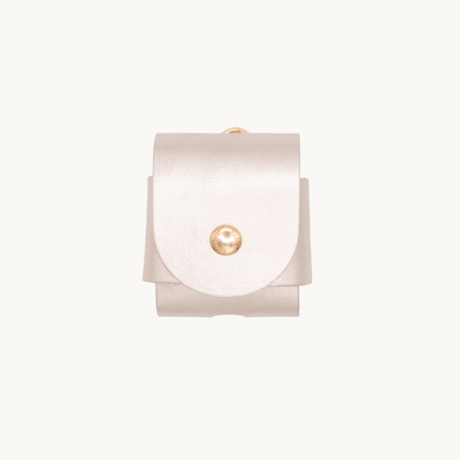 ÉTUI EN CUIR DORÉ POUR AIRPODS