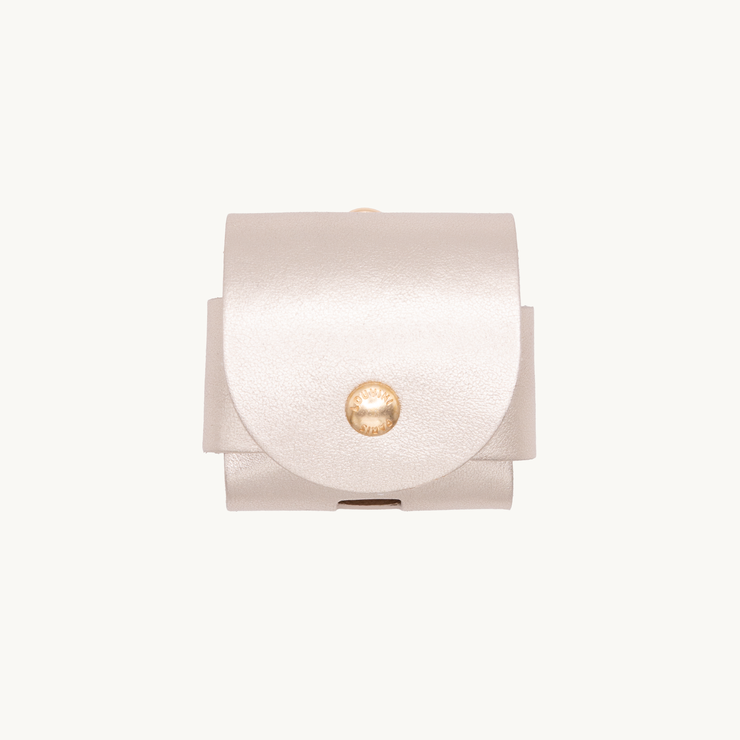 ÉTUI EN CUIR DORÉ POUR AIRPODS