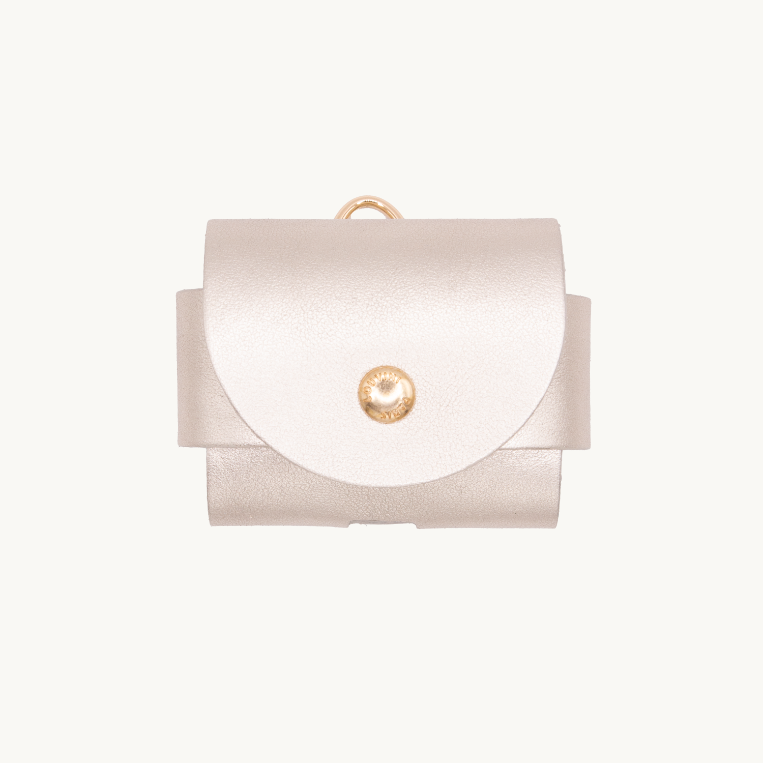 ÉTUI EN CUIR DORÉ POUR AIRPODS
