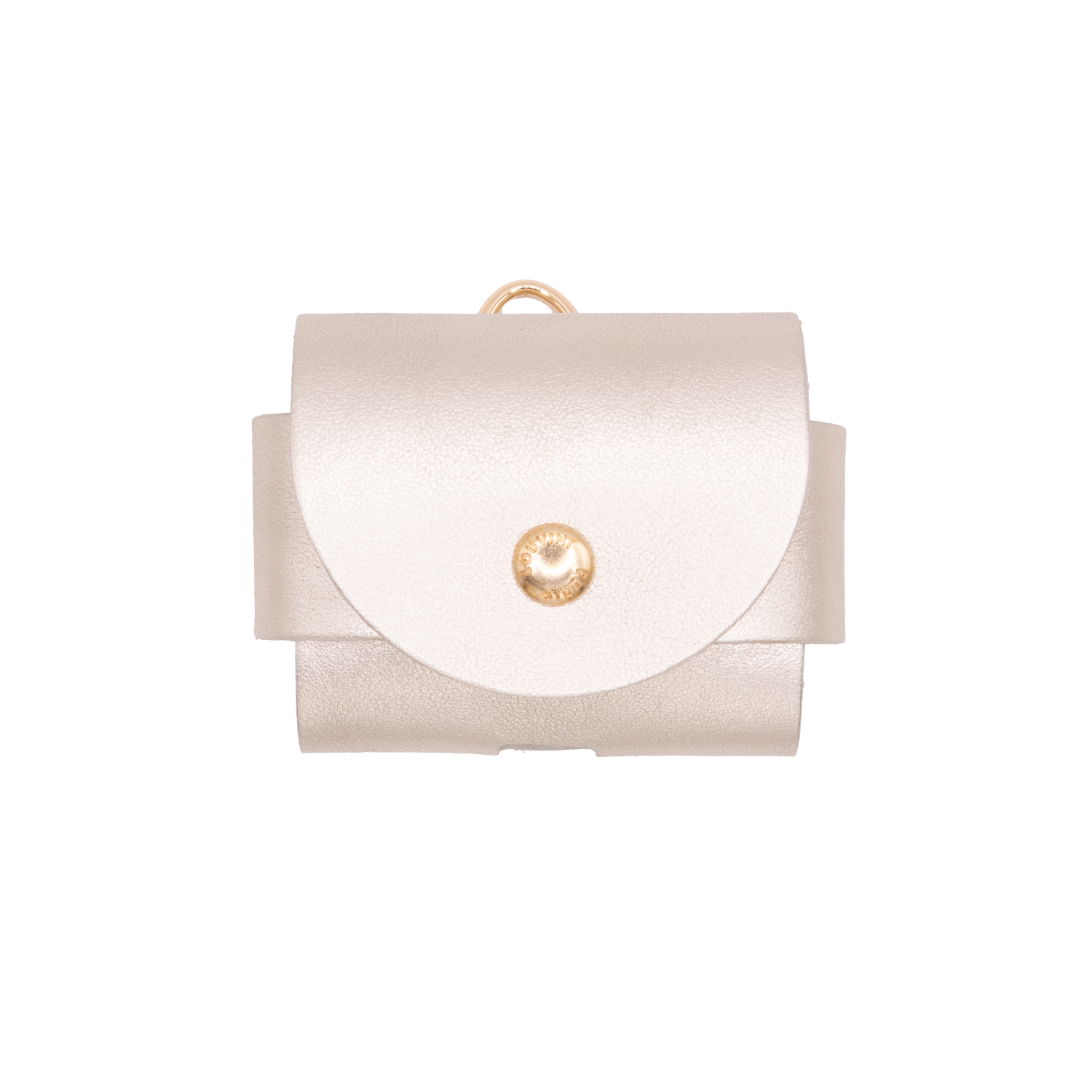 ÉTUI EN CUIR DORÉ POUR AIRPODS