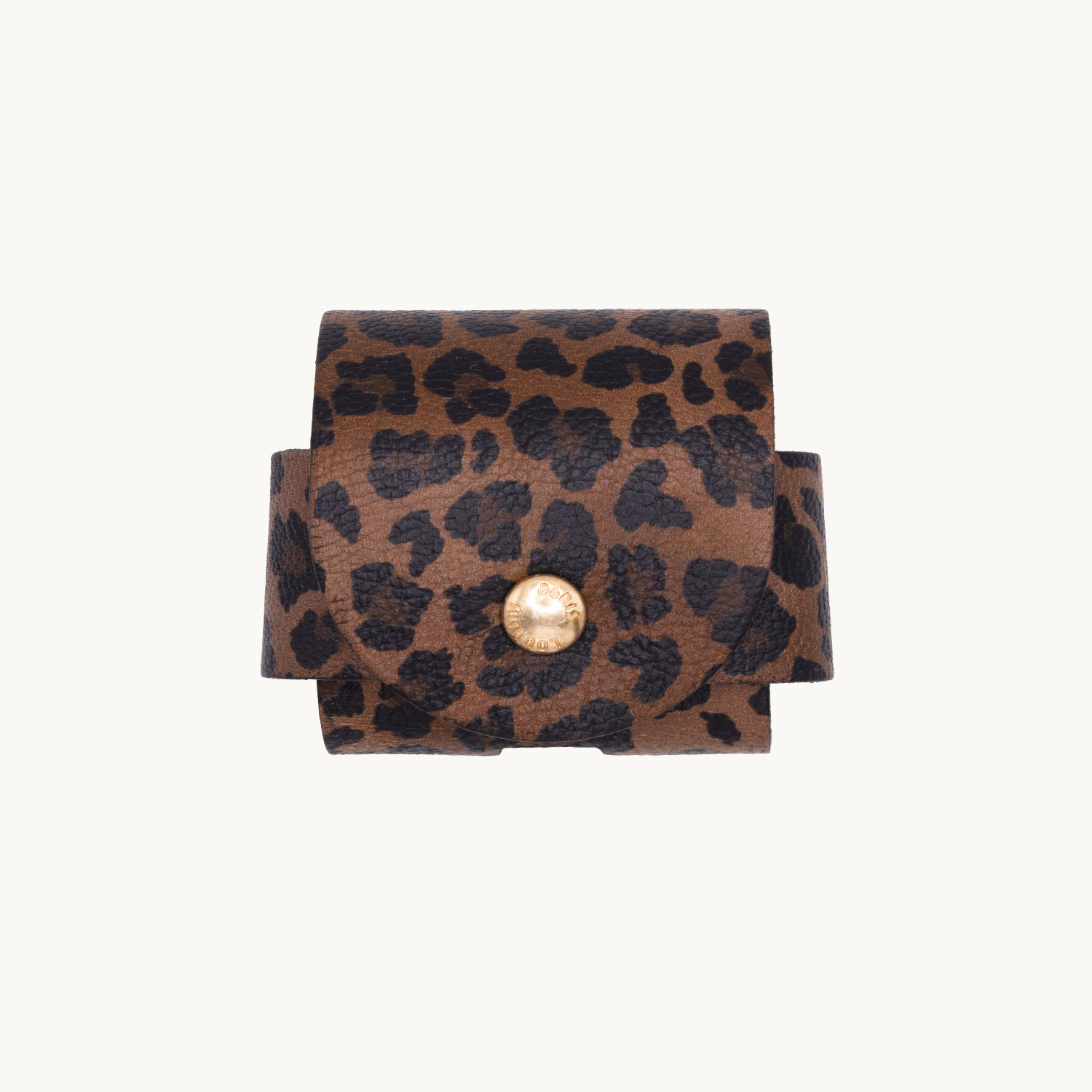 ÉTUI EN CUIR LÉOPARD POUR AIRPODS